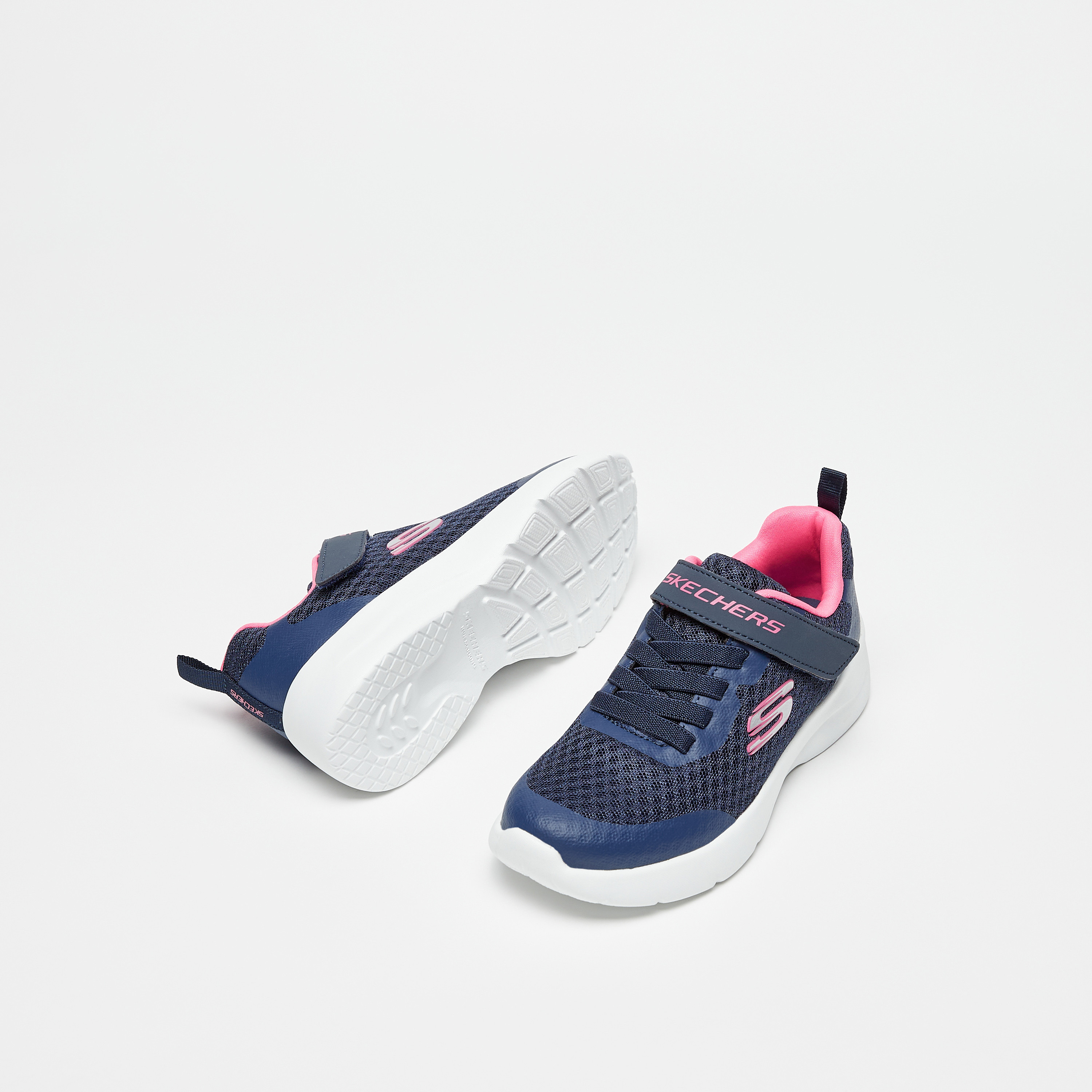 Skechers Girls Dynamight 2.0 Hook & Loop Sneakers 302571L | OE-girls-shoes-sneakers-image-6