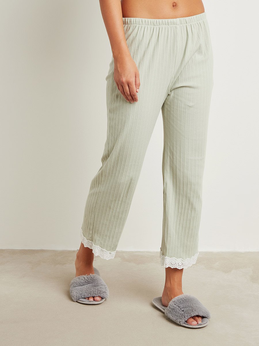 مجموعة من 3 بلوزة وبنطلون سادة وروب بحزام من ستايلي-women-clothing-nightwear-pyjamas-longsets-image-8