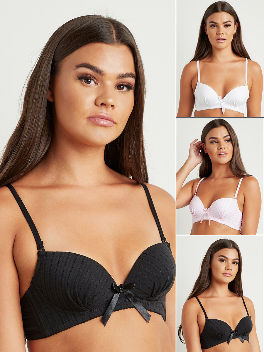 مجموعة من 3 صدرية بحمالات متعددة الاستخدام من ستايلي-women-clothing-lingerie-bras-image-1