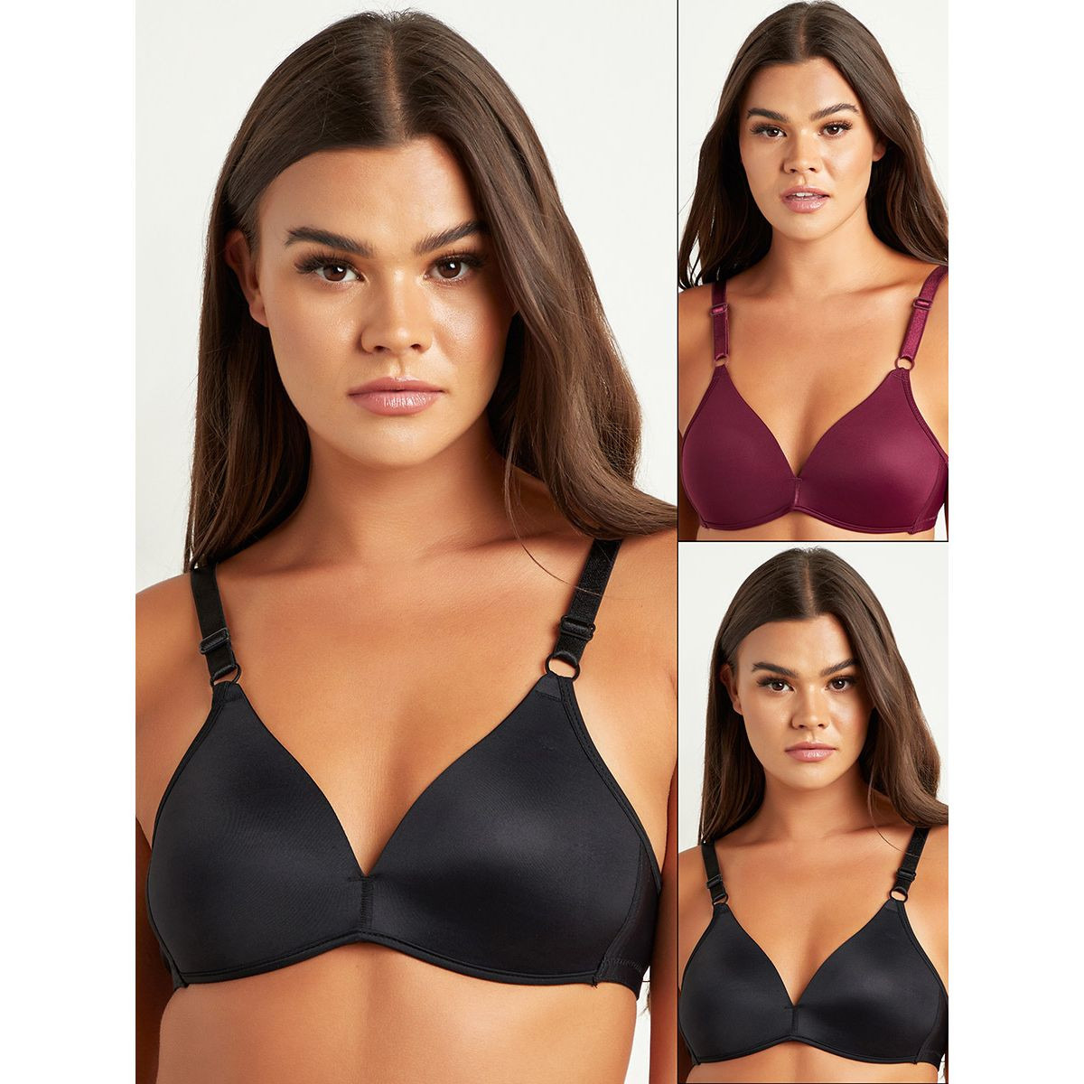 Styli Pack of 2 - Solid Non Wired T-shirt Bra-women-clothing-lingerie-bras-image-1