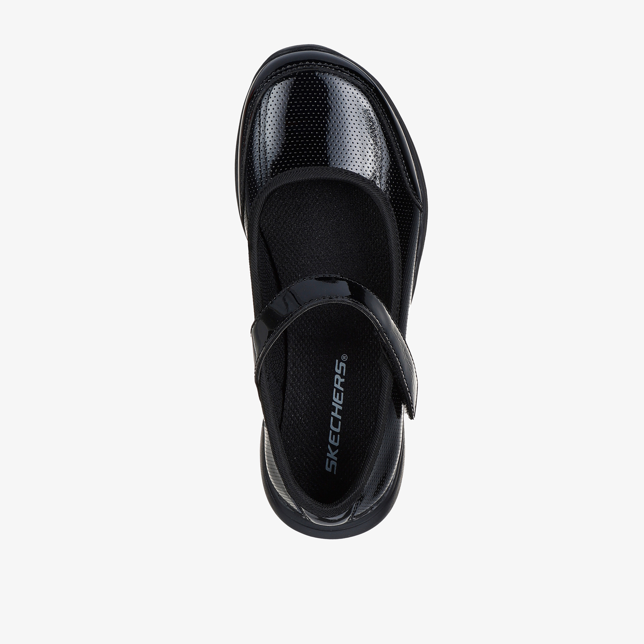 Skechers Girls' Textured Mary Jane Shoes with Hook and Loop Closure - MICROSTRIDES-girls-shoes-maryjanes-image-3