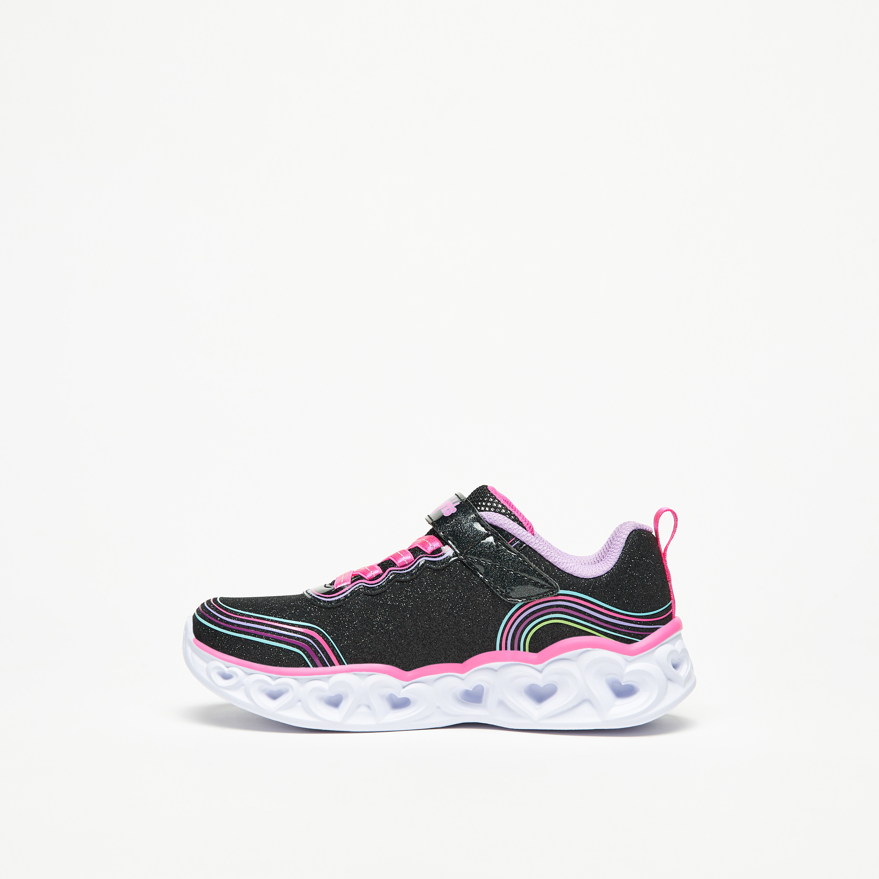 سكيتشرز حذاء رياضي هارت لايتس مضيء ميموري فوم للبنات 302689L-BKMT | OE-girls-shoes-sneakers-image-3