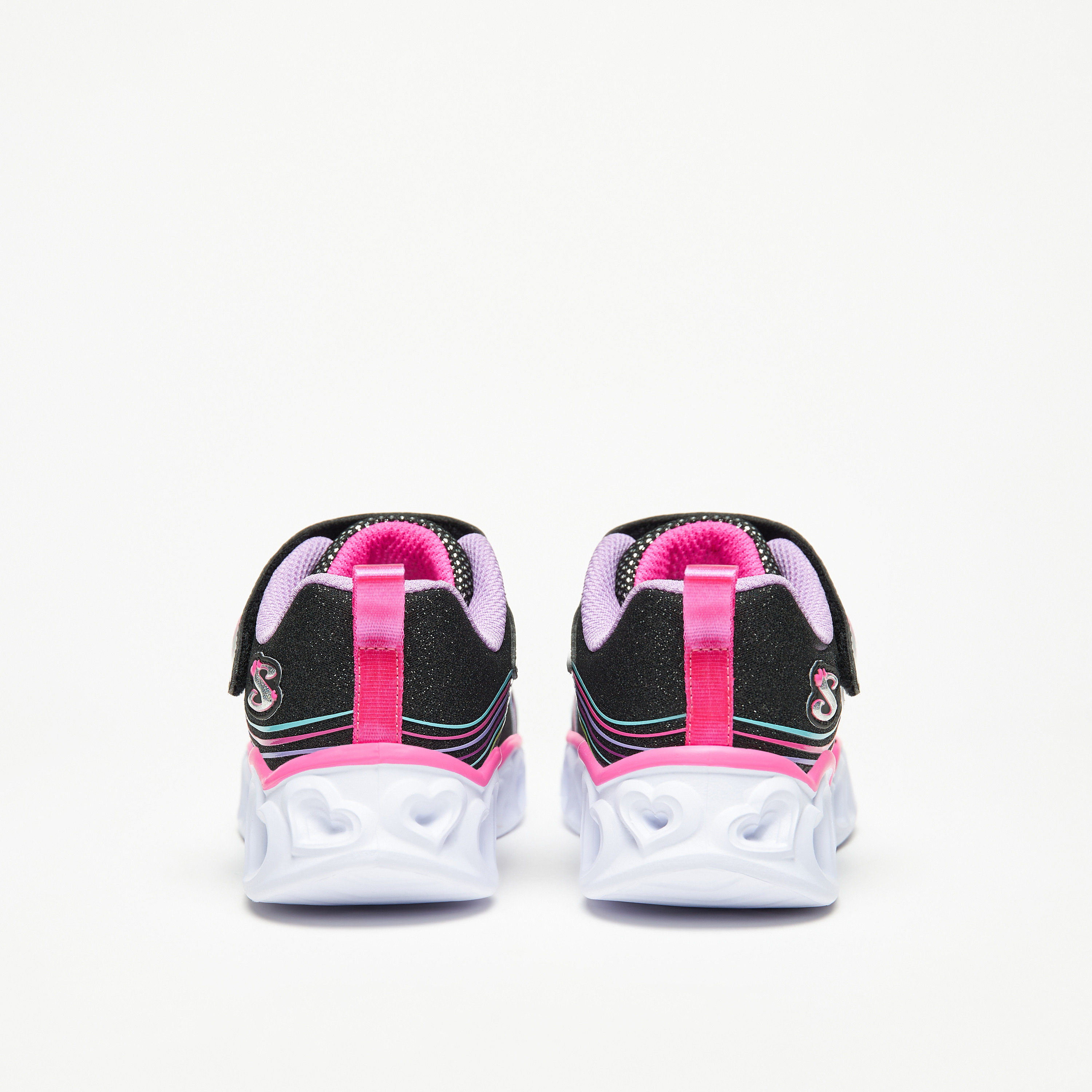 سكيتشرز حذاء رياضي هارت لايتس مضيء ميموري فوم للبنات 302689L-BKMT | OE-girls-shoes-sneakers-image-5