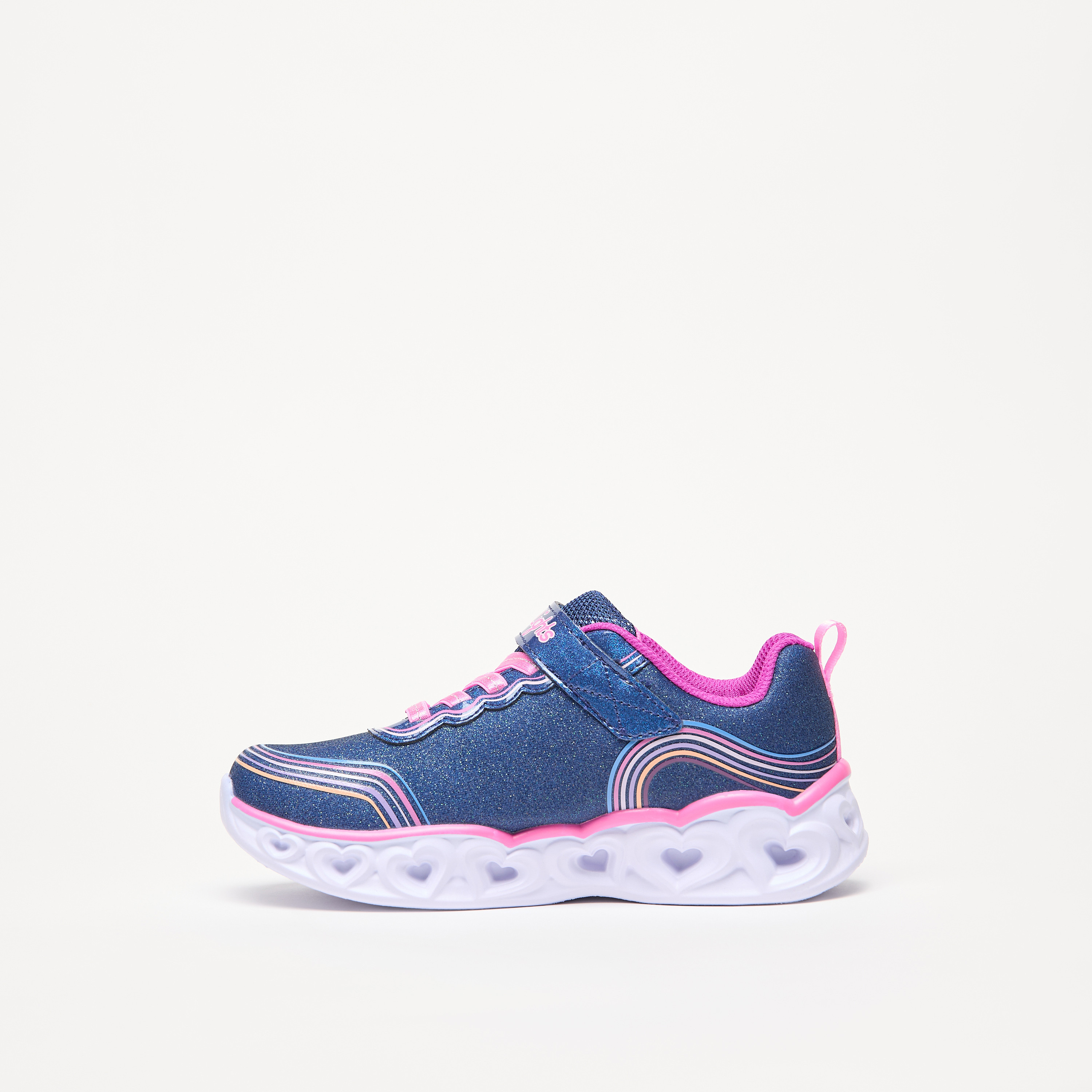 سكيتشرز حذاء رياضي هارت لايتس مضيء ميموري فوم للبنات 302689L-BKMT | OE-girls-shoes-sneakers-image-12