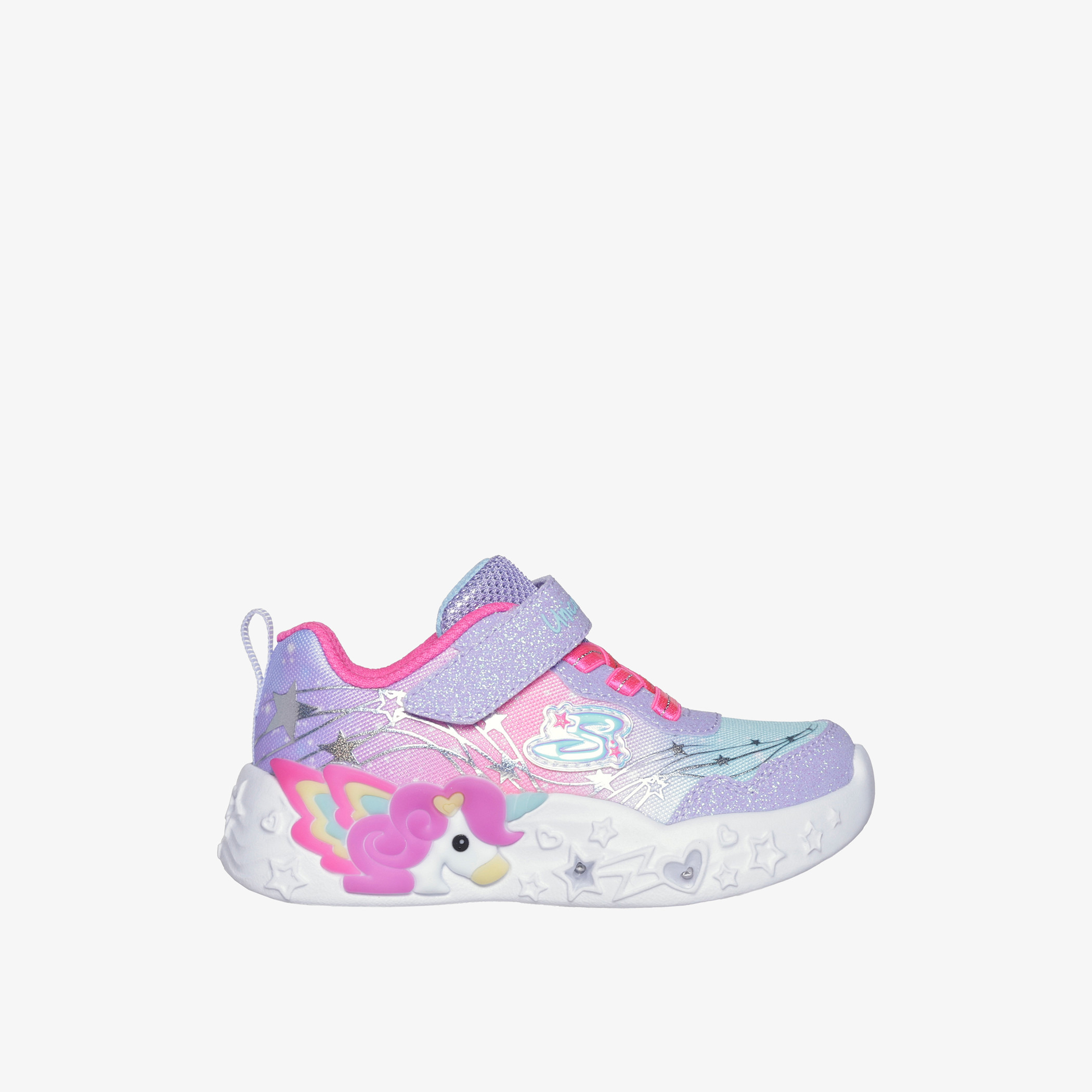 Shop Skechers Girls' Unicorn Detail Sports Shoes with Hook