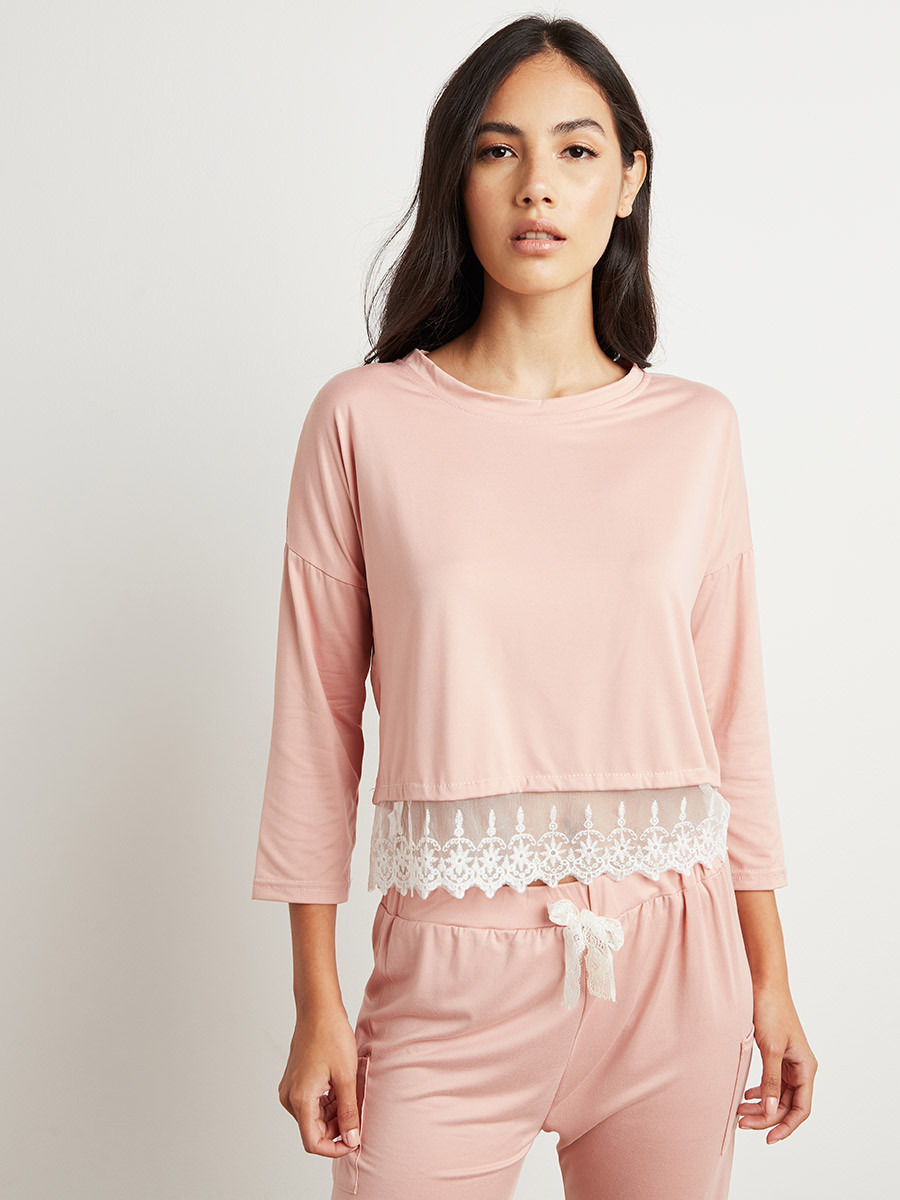 مجموعة من بلوزة وبنطلون بيجاما من ستايلي-women-clothing-nightwear-pyjamas-bottoms-image-2