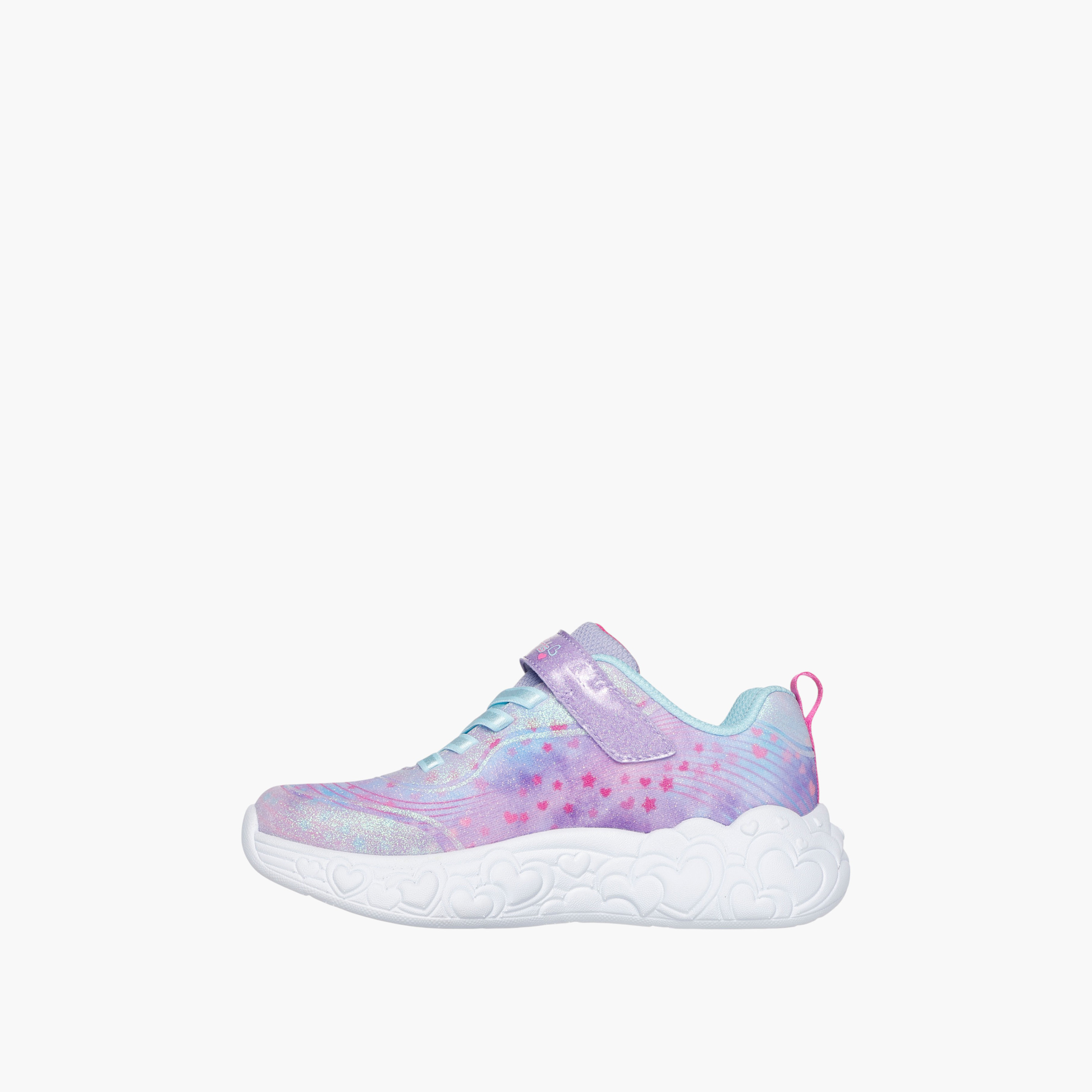 Skechers Girls' ETERNAL HEART LIGHTS Sneakers with Hook and Loop Closure - 302696L-LVMT-sports-girls-shoes-image-7