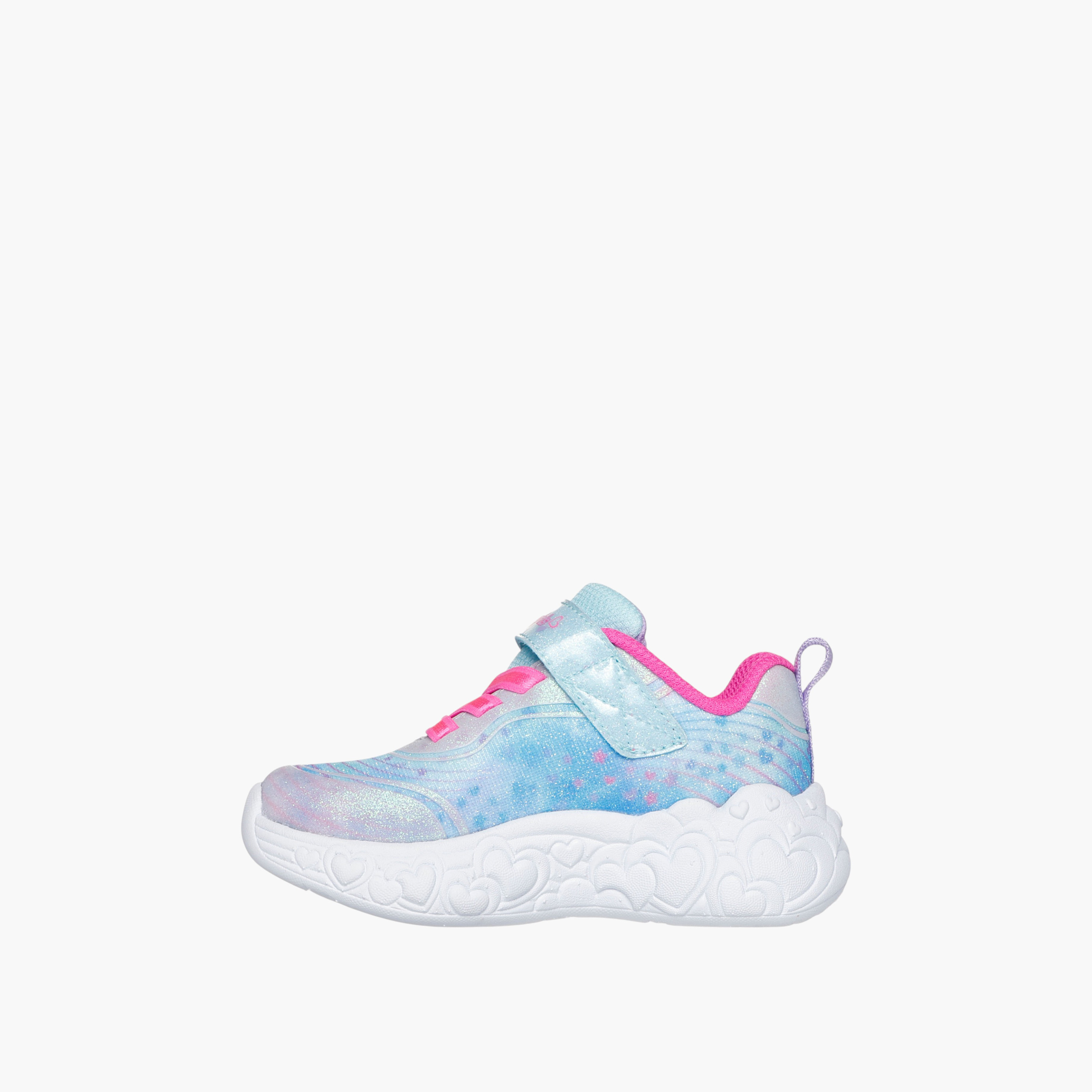 Skechers Girls' ETERNAL HEART LIGHTS Sneakers with Hook and Loop Closure - 302696N-LBMT-girls-shoes-sneakers-image-5