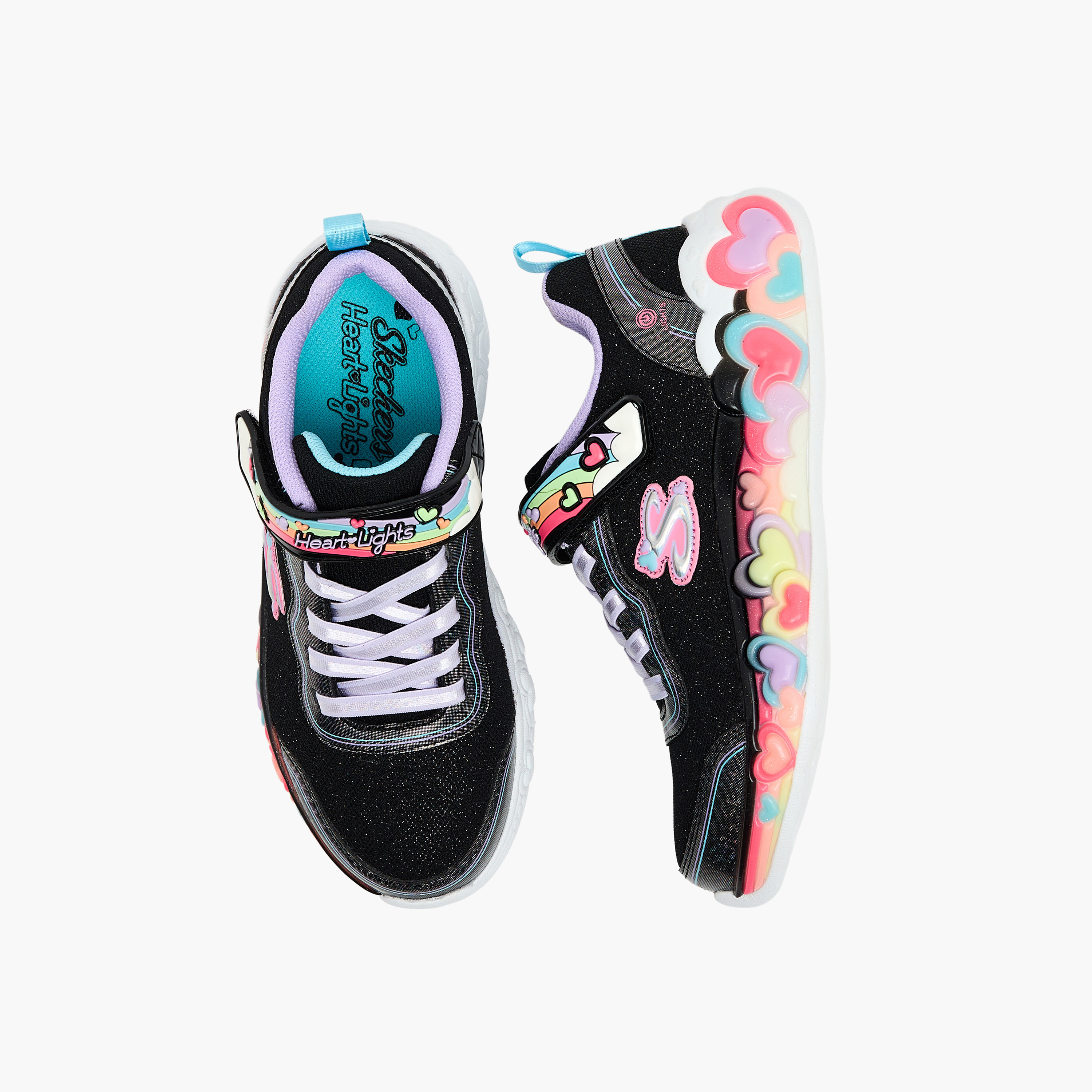 سكيتشرز- حذاء رياضي للبنات "إترنال هارت لايتس" بخطاف وحلقة 302697L | OE-girls-shoes-sneakers-image-1