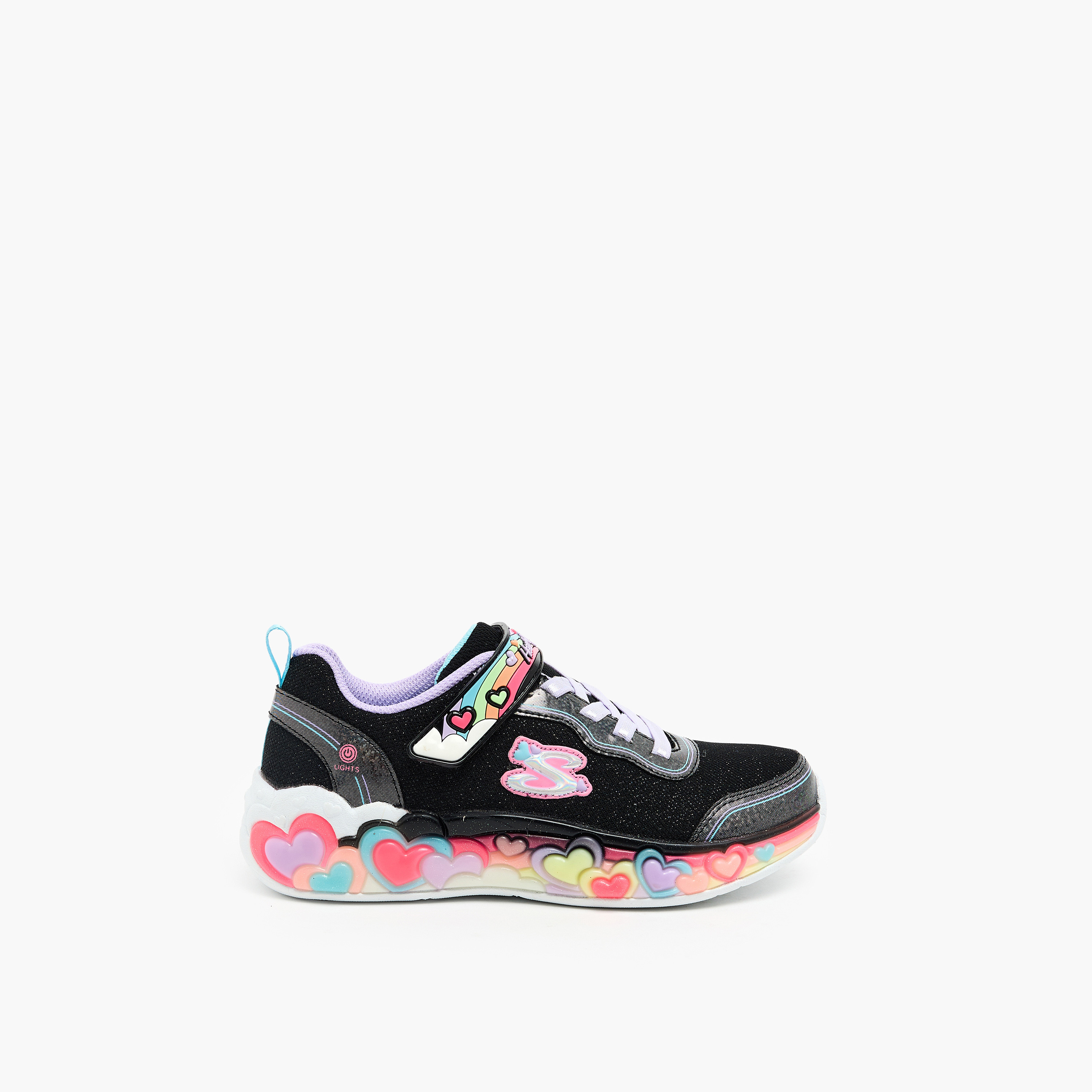 سكيتشرز- حذاء رياضي للبنات "إترنال هارت لايتس" بخطاف وحلقة 302697L | OE-girls-shoes-sneakers-image-3