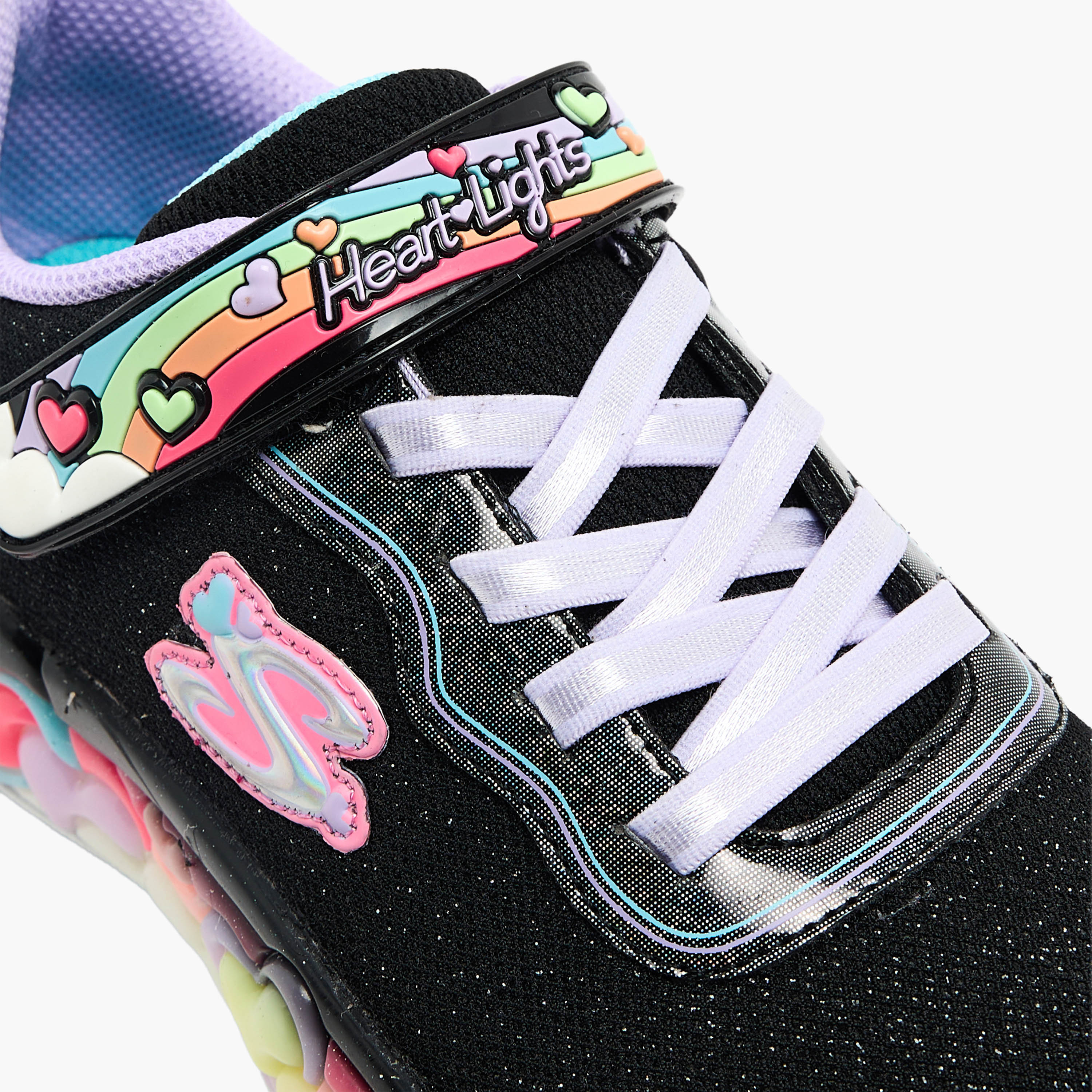 سكيتشرز- حذاء رياضي للبنات "إترنال هارت لايتس" بخطاف وحلقة 302697L | OE-girls-shoes-sneakers-image-4