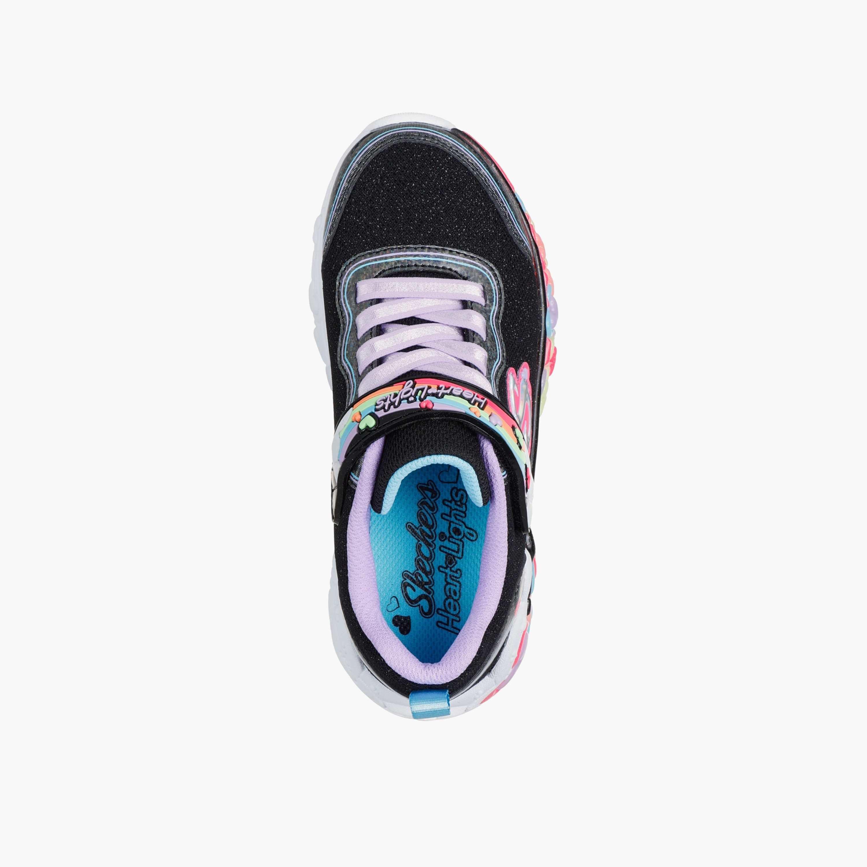 Skechers Girls ETERNAL HEART LIGHTS - UP Hook & Loop Sports Shoes-girls-shoes-sneakers-image-2