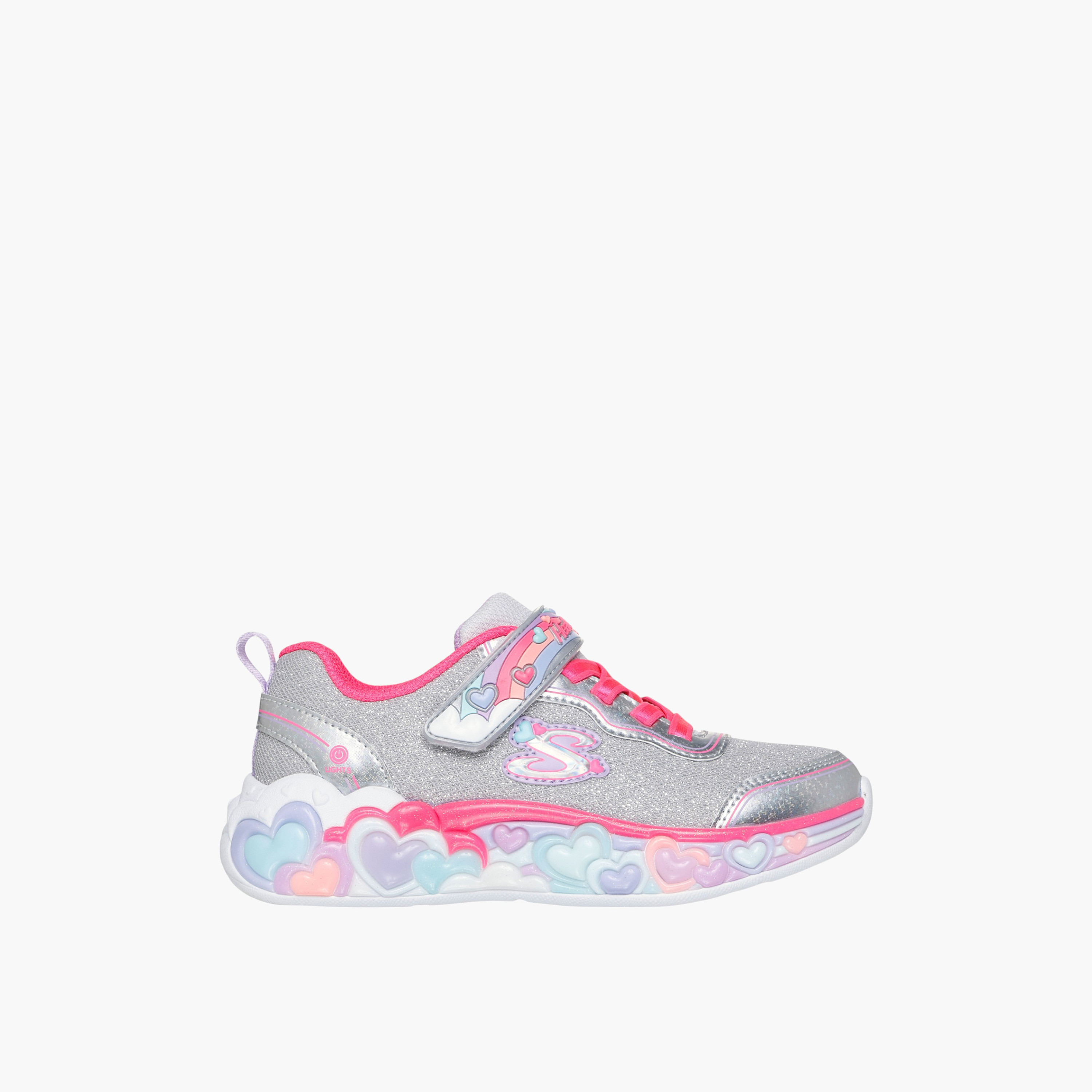 Skechers Girls Eternal Heart Hook & Loop Walking Shoes-girls-shoes-sneakers-image-3