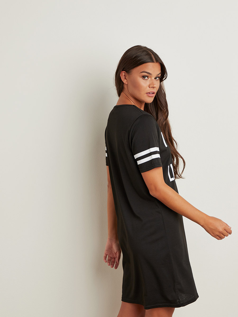 Styli I Woke Up Like This Sleep T-shirt Dress-women-clothing-nightwear-nighties-image-4