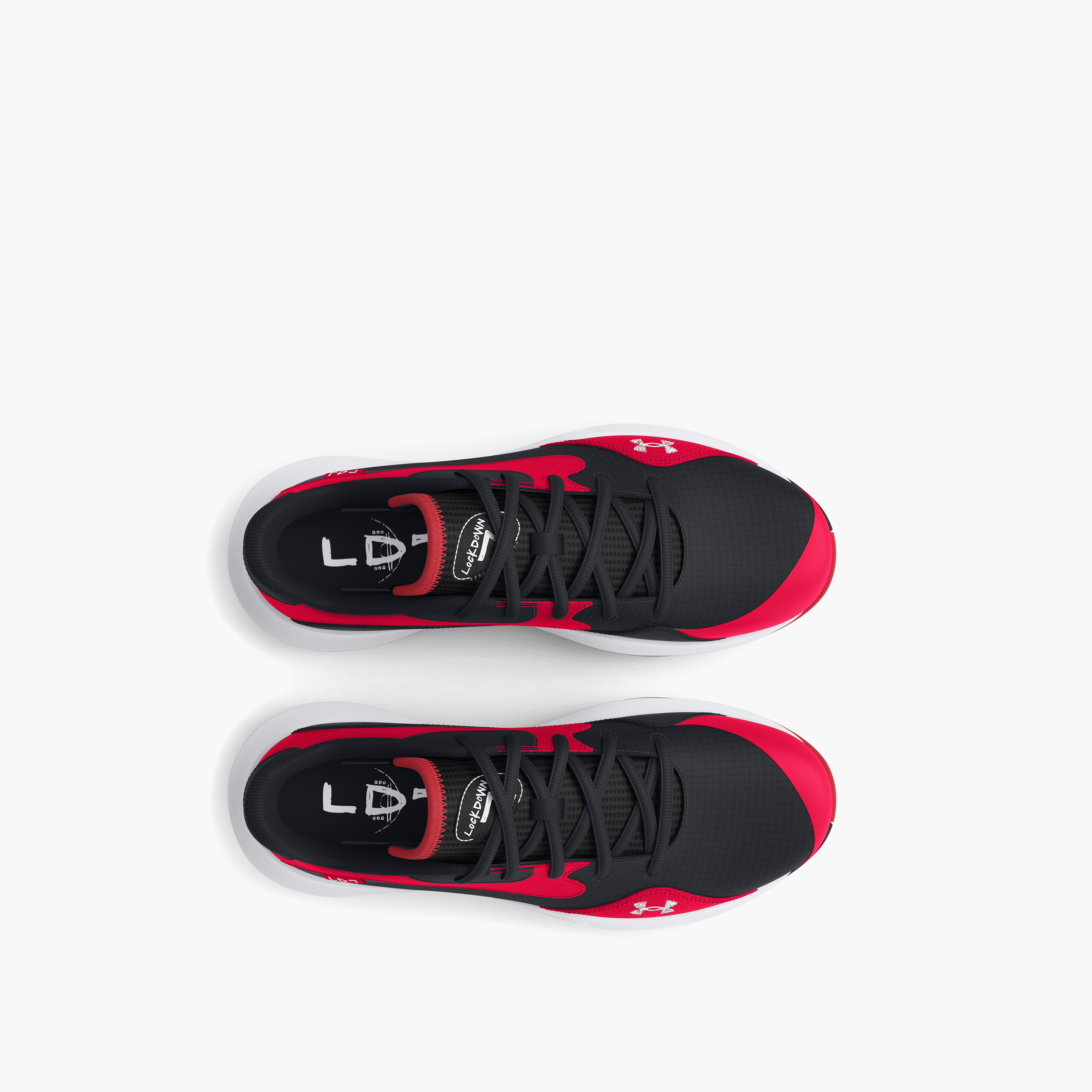 حذاء كرة السلة للرجال لوكداون 7 برباط من اندر ارمر للرجال 3027646 | OE-sports-men-shoes-image-9