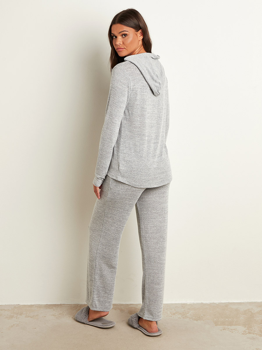 مجموعة من هودي بأكمام طويلة وبنطلون من ستايلي-women-clothing-nightwear-pyjamas-bottoms-image-4