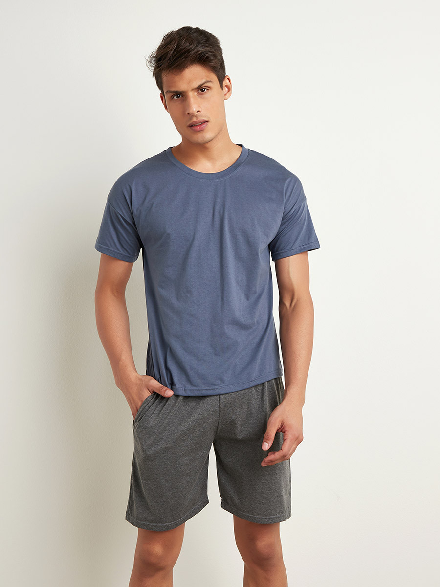 مجموعة من تيشيرت وشورت من ستايلي-men-clothing-nightwear-sets-image-1
