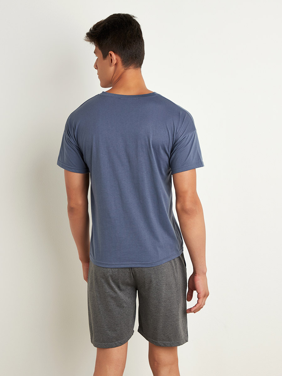 مجموعة من تيشيرت وشورت من ستايلي-men-clothing-nightwear-sets-image-3