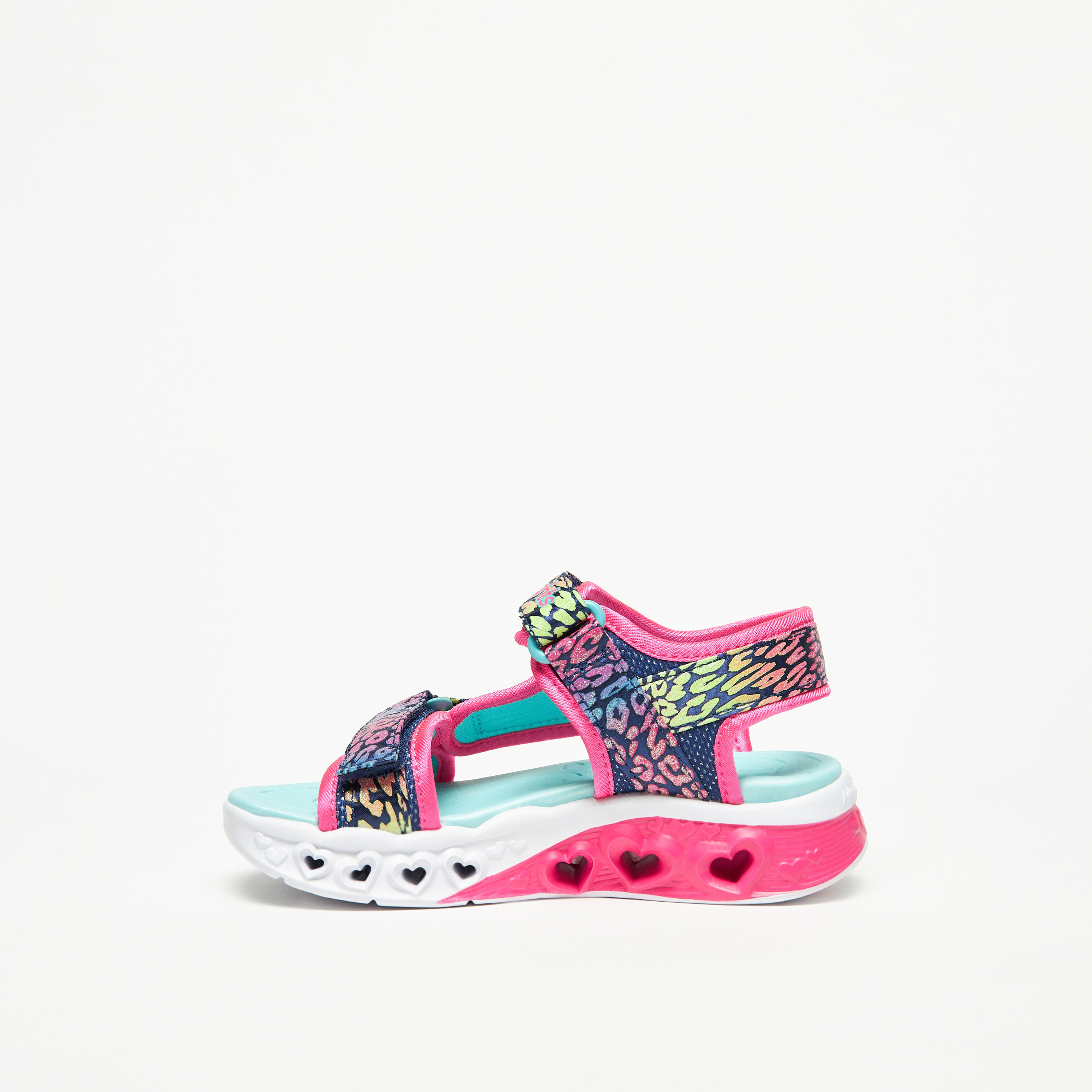 سكيتشرز صندل فلاتر هارتس ميموري فوم للبنات 302967L-LVMT | OE-girls-shoes-sandals-image-3