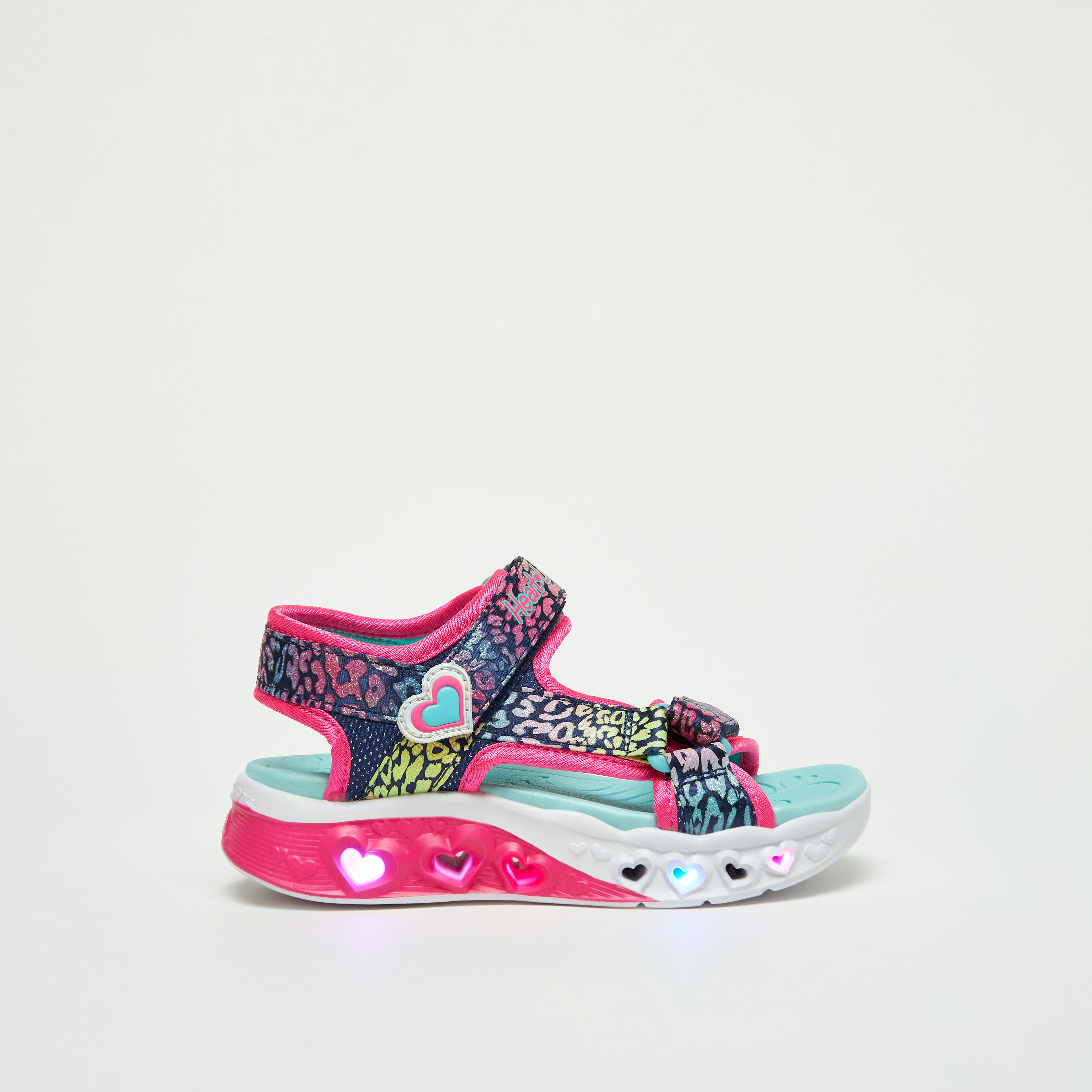 سكيتشرز صندل فلاتر هارتس ميموري فوم للبنات 302967L-LVMT | OE-girls-shoes-sandals-image-4