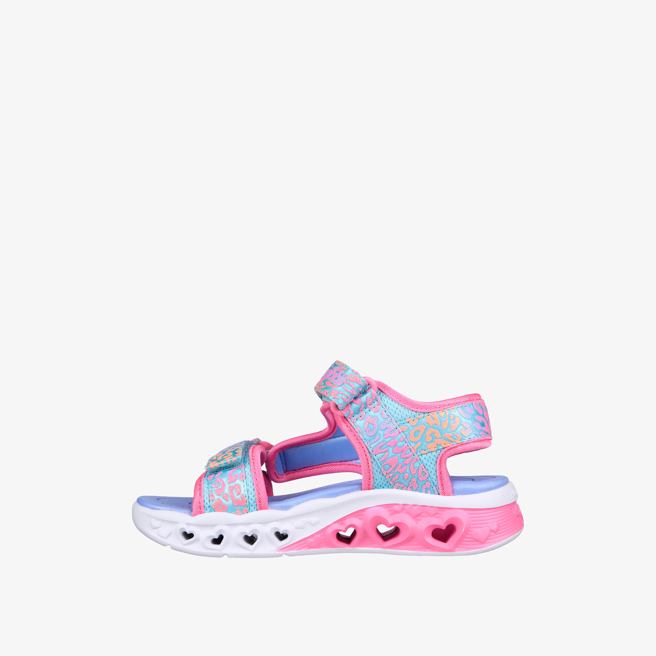 Shop Skechers Girls Flutter Hearts Heart Sandals 302967L TQMT CS Online Splash Saudi