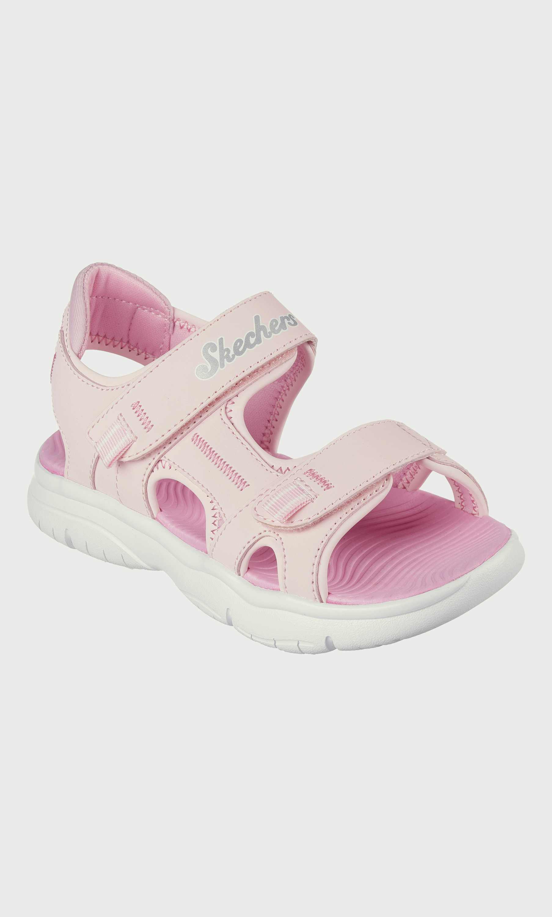 Amazon.com | Skechers Girls C-Flex Sandal 2.0-Playful TRE Water Shoe,  Grey/Pink, 1 Little Kid | Sandals