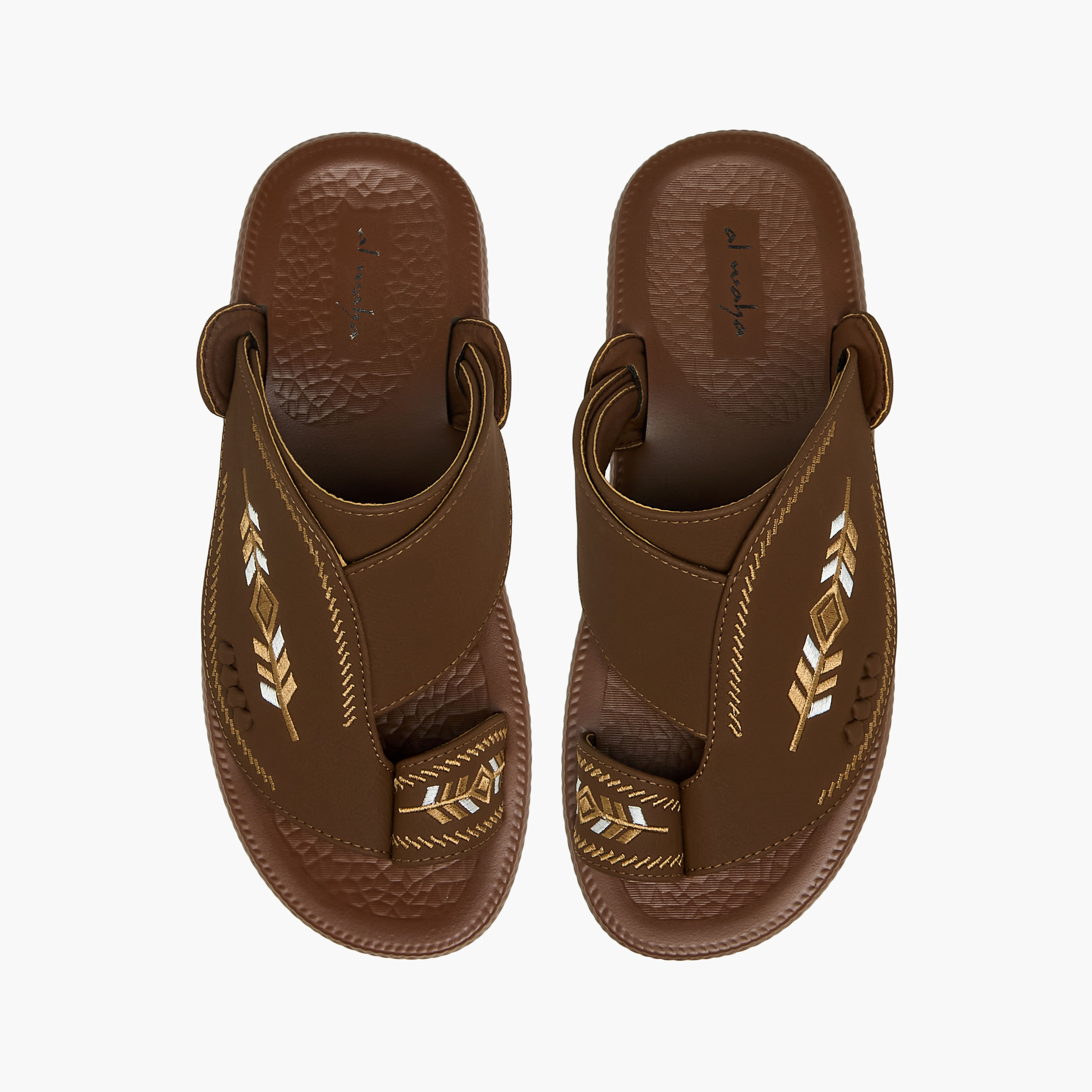 صندل عربي بحلقة إصبع للرجال من الواحة-men-shoes-sandals-image-1