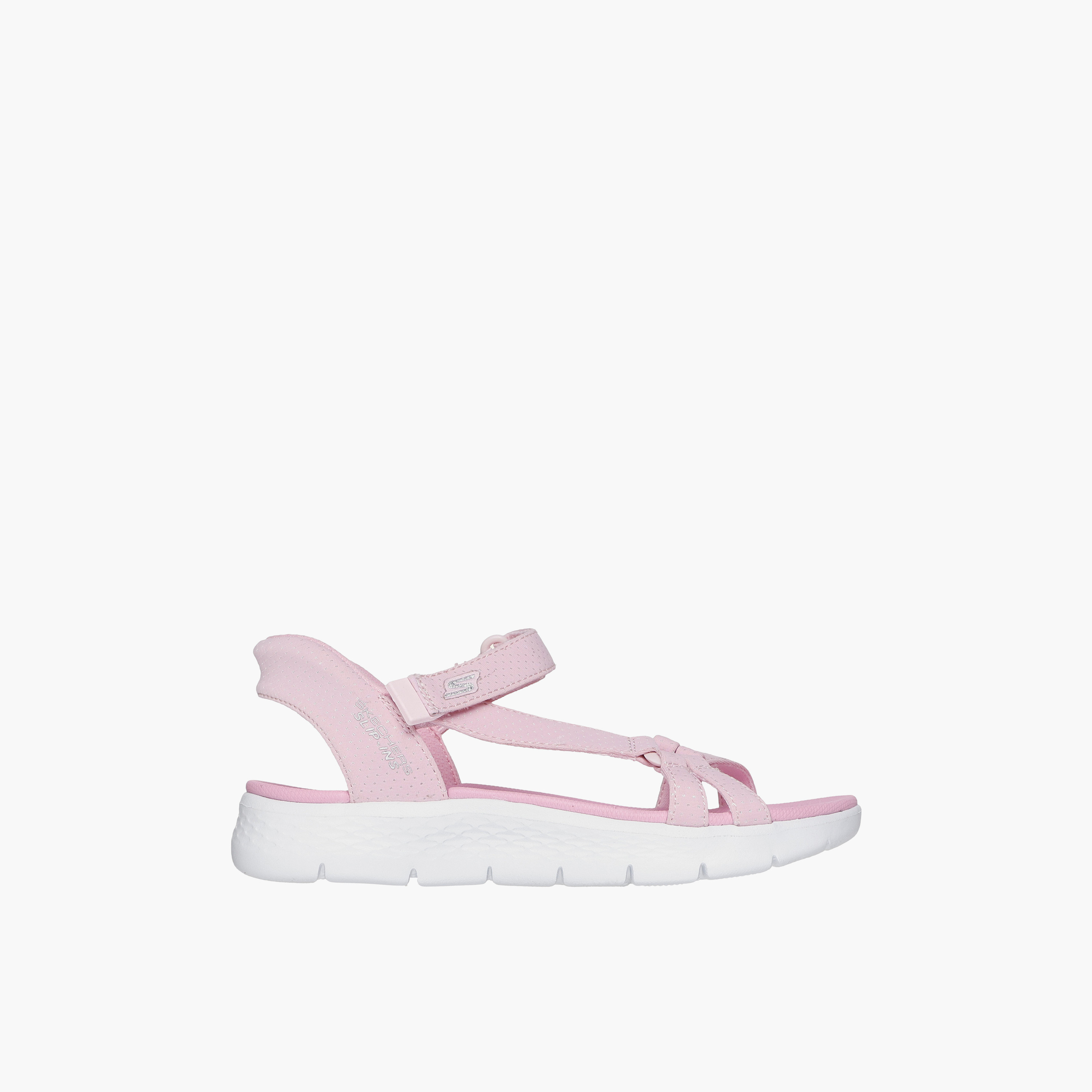 Skechers Girls GO WALK FLEX Hook & Loop Strap Sandals - 303028L-LTPK-CP-sports-girls-shoes-image-3