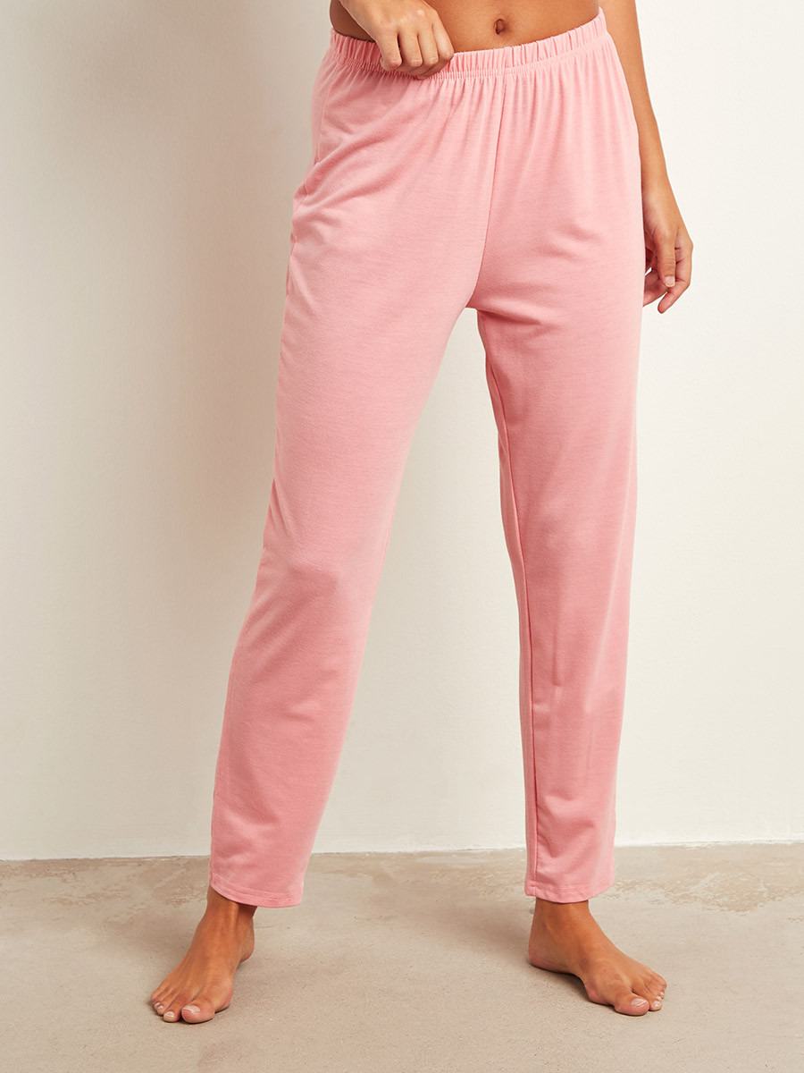 مجموعة من قميص بربطة أمامية وبنطلون بيجاما من ستايلي-women-clothing-nightwear-pyjamas-bottoms-image-3