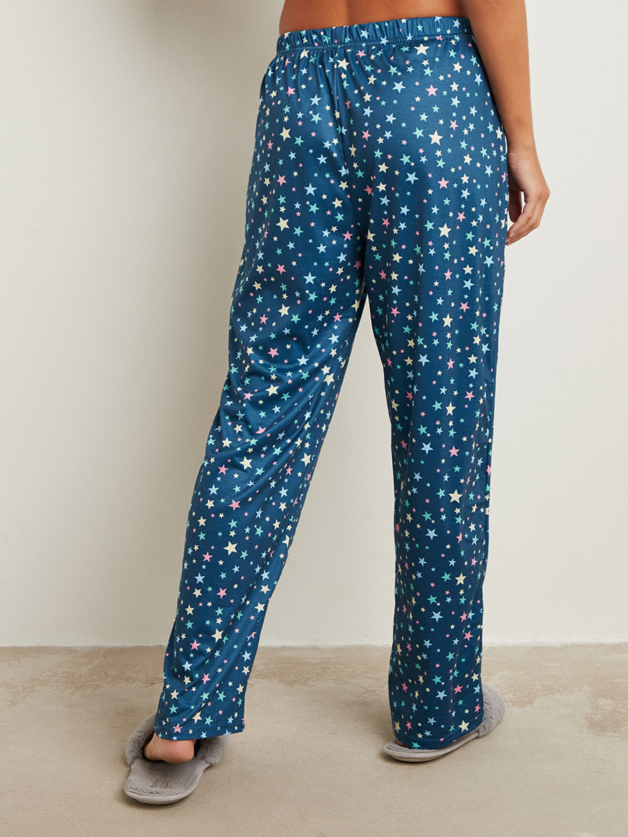 Styli Pack of 2 - Star and Striped Printed Straight Leg Pyjama-women-clothing-nightwear-pyjamas-bottoms-image-3