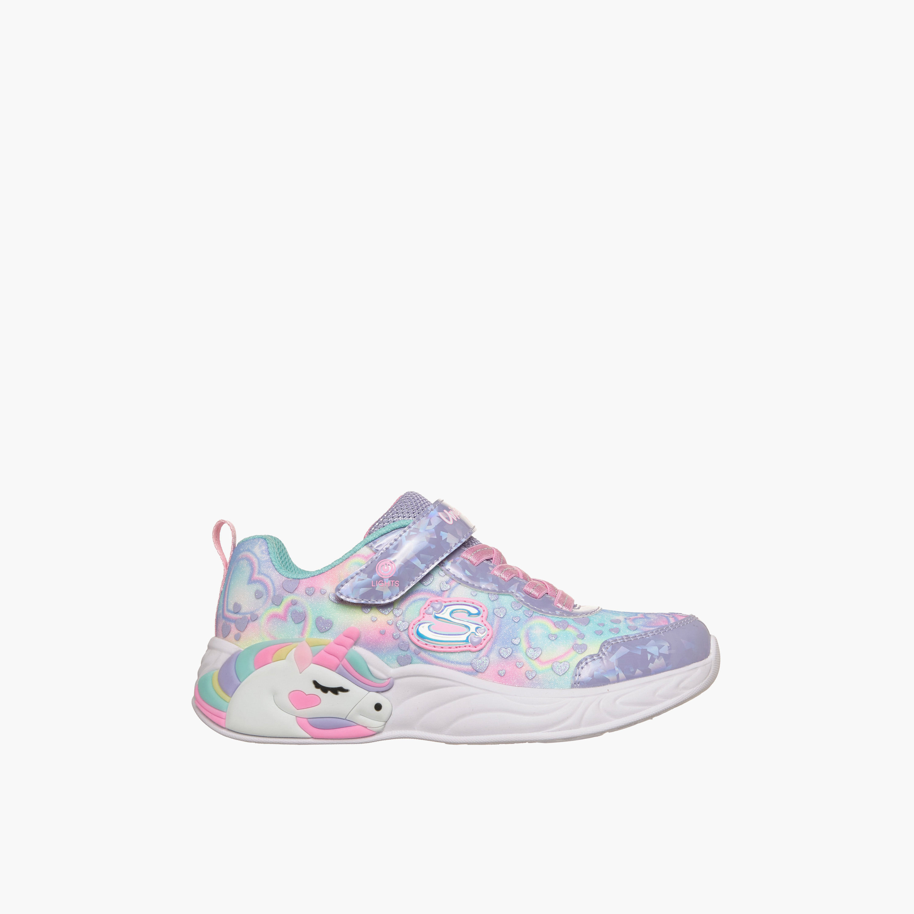 Skechers Girls UNICORN DREAMS Hook & Loop Sneakers-girls-shoes-sneakers-image-4