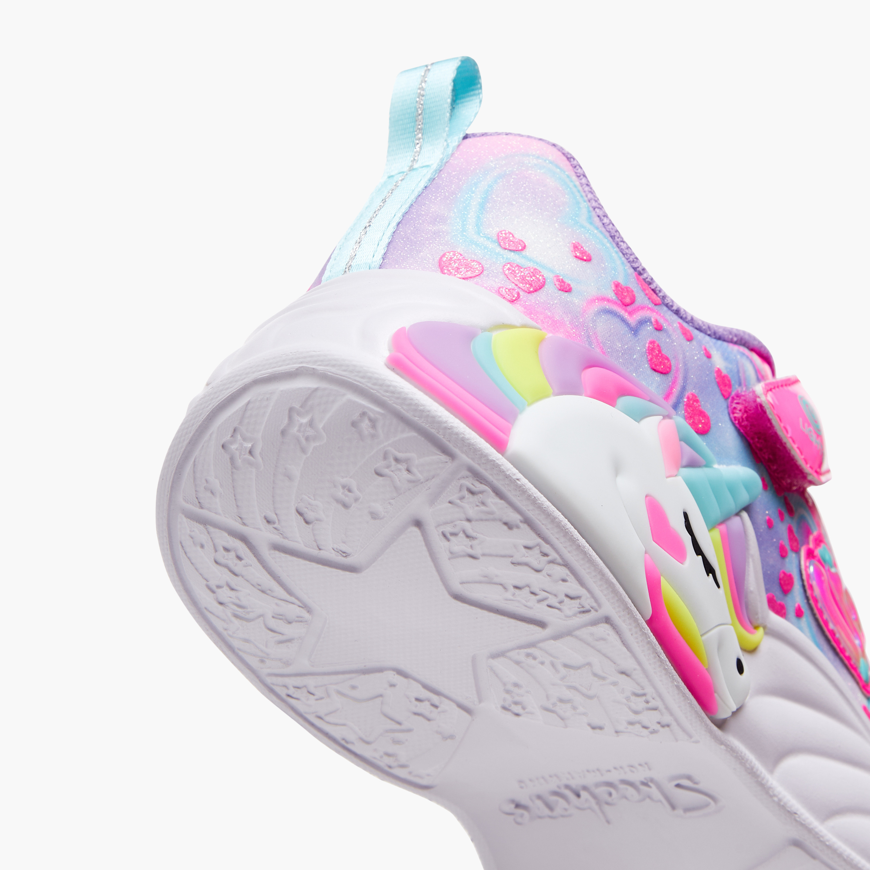 Skechers Girls Unicorn Dreams Hook & Loop Sneakers 303063L | OE-girls-shoes-sneakers-image-5