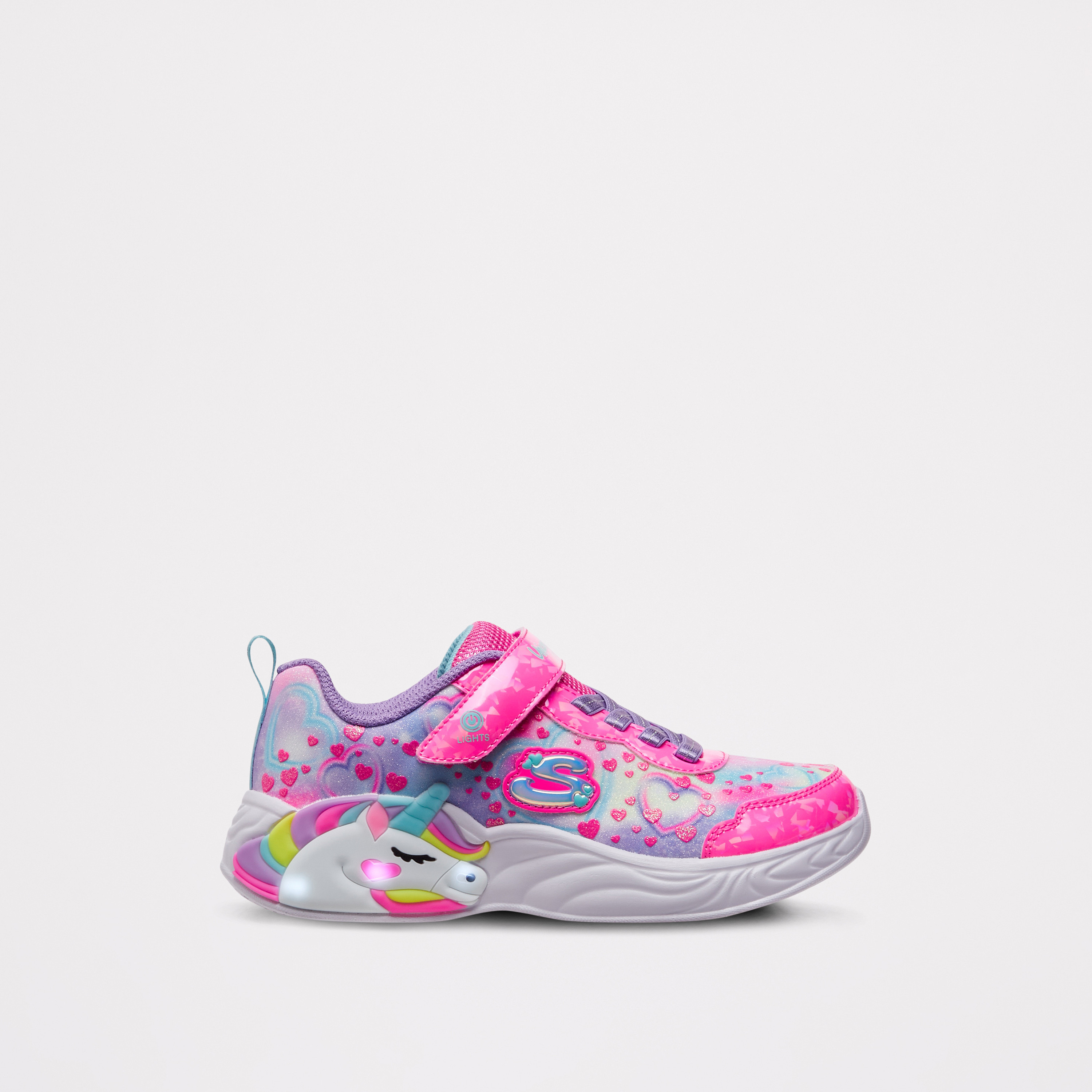 Skechers Girls Unicorn Dreams Hook & Loop Sneakers 303063L | OE-girls-shoes-sneakers-image-6