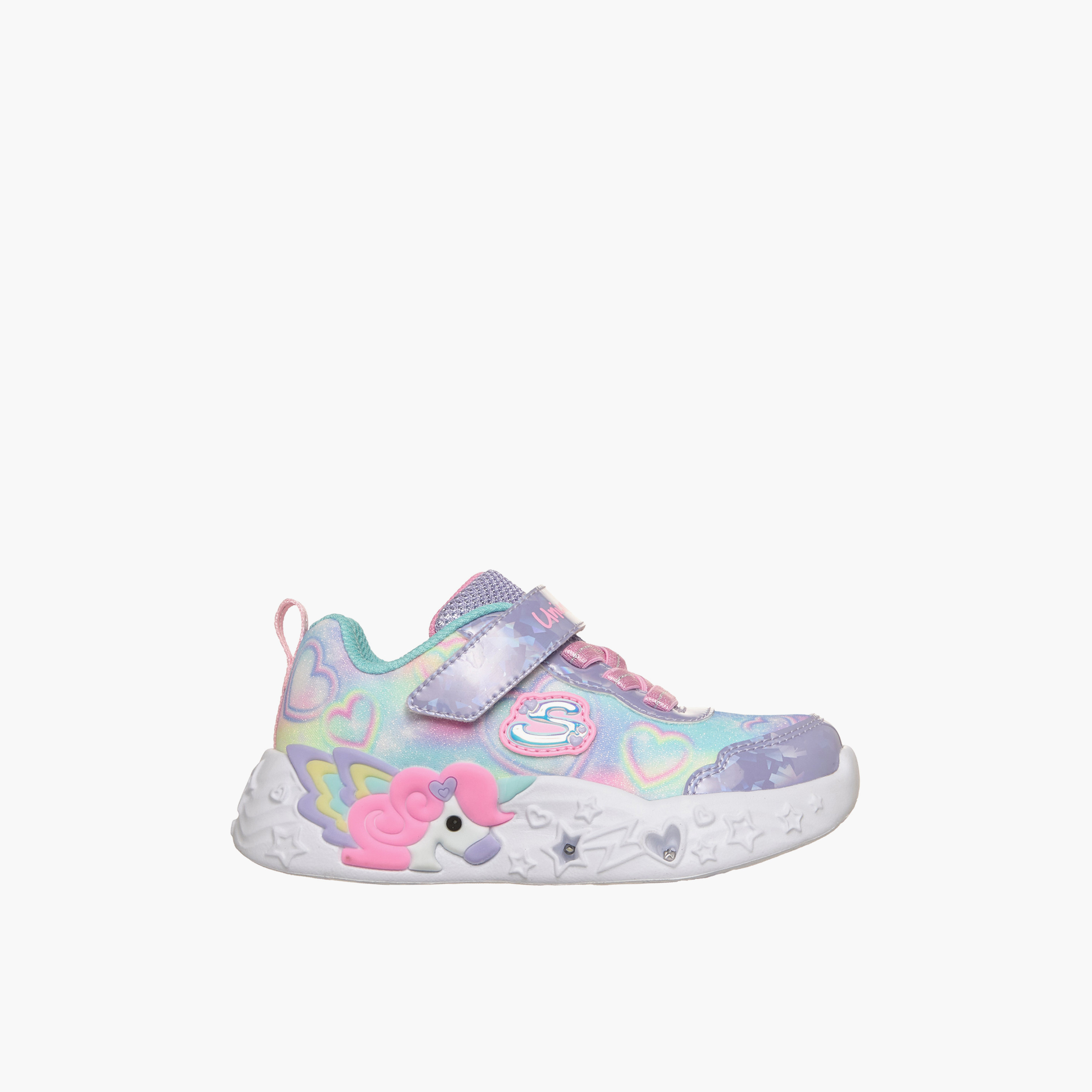 Skechers Girls UNICORN CHARMER Hook & Loop Sneakers-baby-girls-shoes-closedshoes-image-3