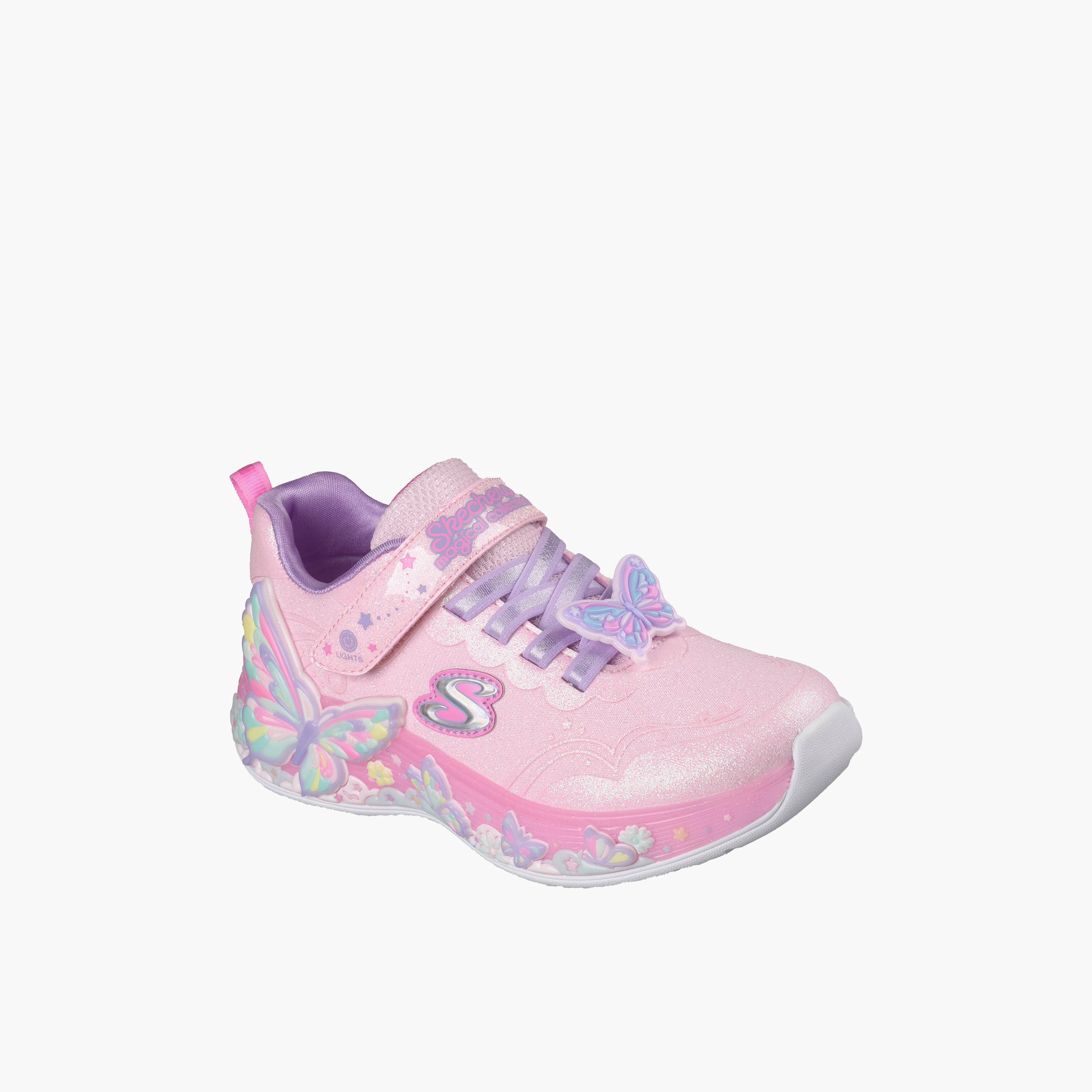 Skechers Girls BUTTERFLY BLISS Hook & Loop Sneakers-girls-shoes-sneakers-image-1