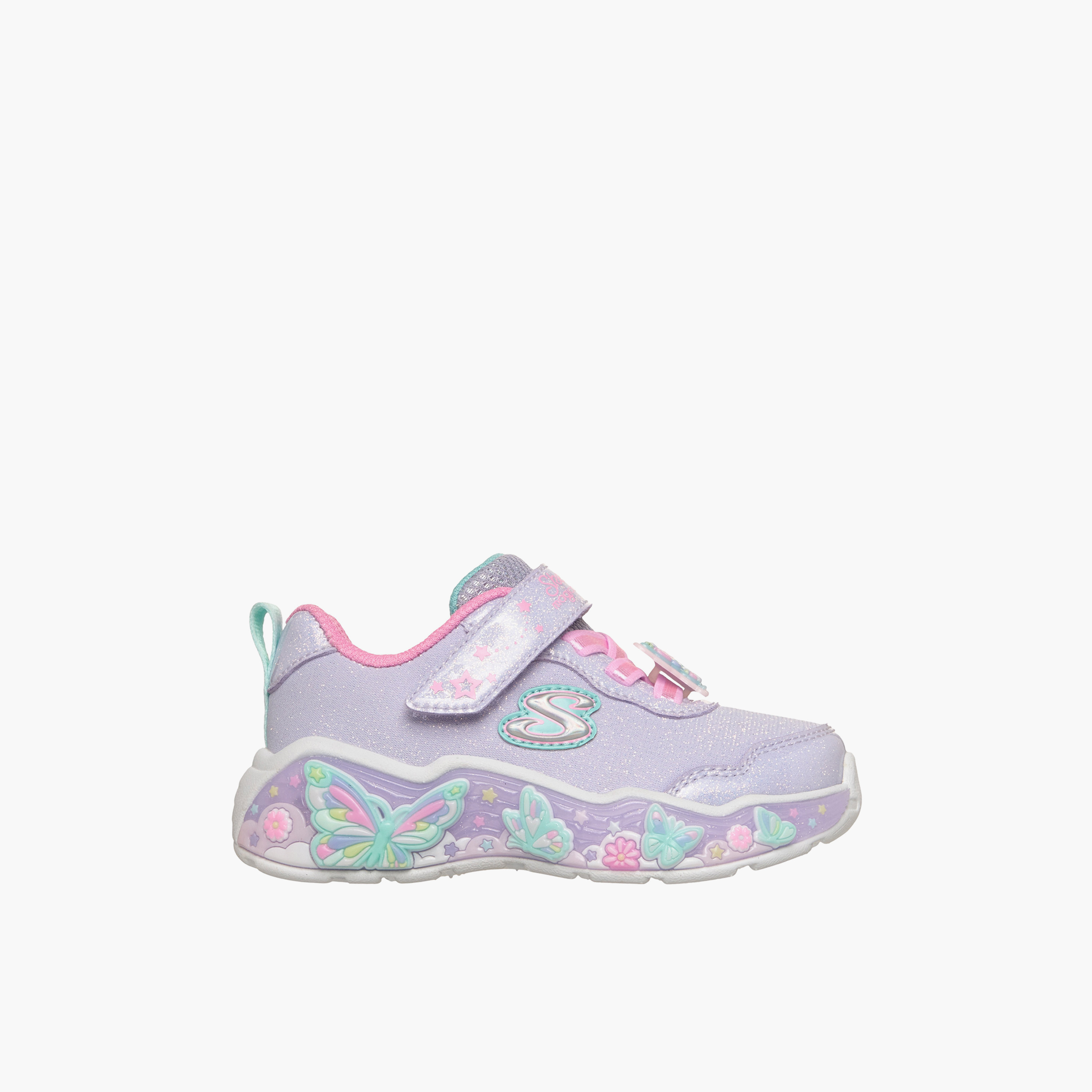 Skechers Girls LIL BUTTERFLY BLISS Hook & Loop Sneakers-baby-girls-shoes-closedshoes-image-4