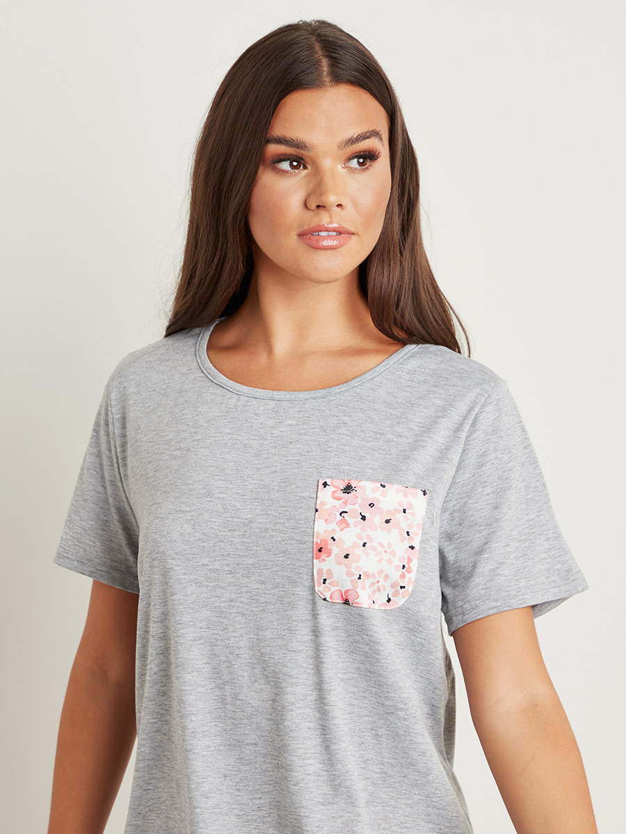 مجموعة من تيشيرت وبنطلون بيجاما مطبوع من ستايلي-women-clothing-nightwear-pyjamas-longsets-image-5