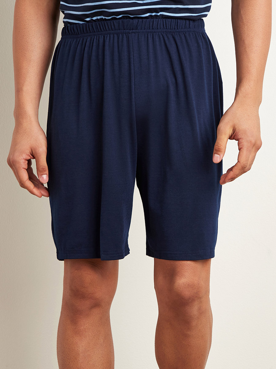 مجموعة من تيشيرت مخطط وشورت سادة-men-clothing-nightwear-tshirts-image-5