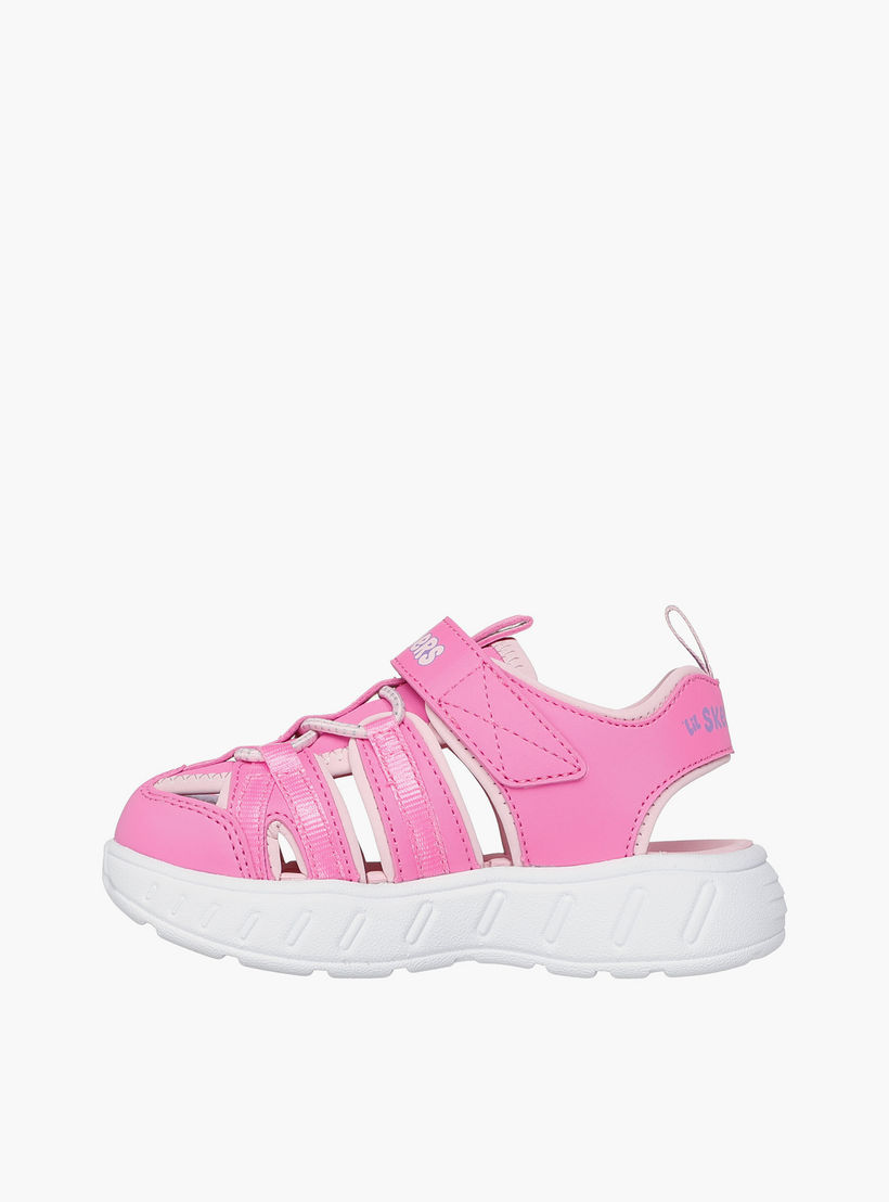 صندل بشريط إغلاق سبلاش بلاي سين من سكيتشرز - 303162N-PKLP-CP-baby-girls-shoes-sandals-image-3