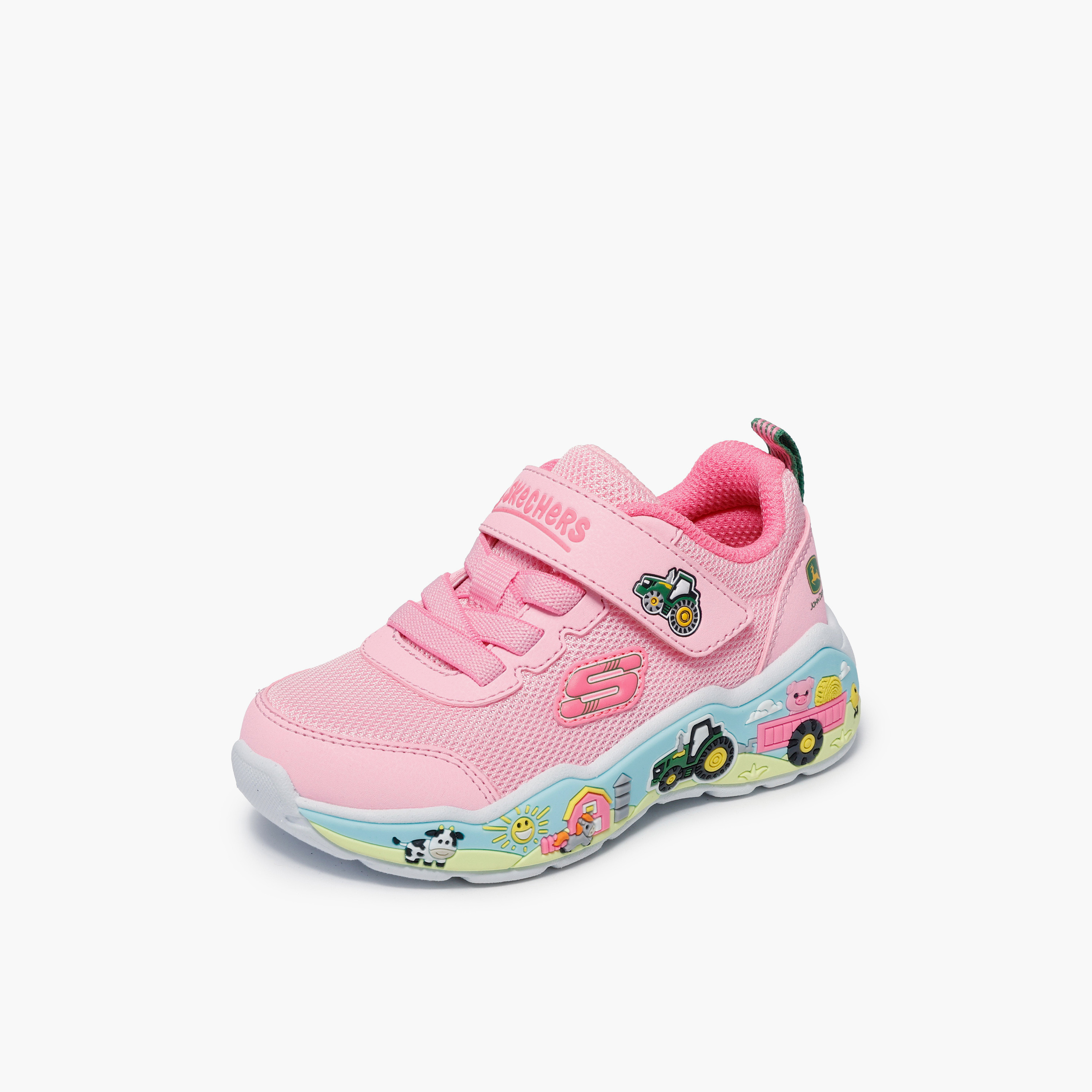 Skechers Girl's Play Scene Hook & Loop Sneakers-baby-girls-shoes-closedshoes-image-4