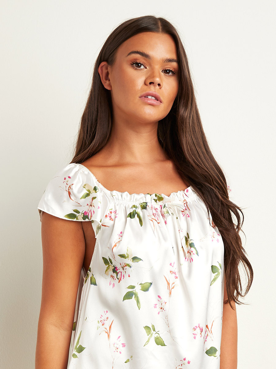 فستان نوم مطبوع بزهور من ستايلي-women-clothing-nightwear-nighties-image-2