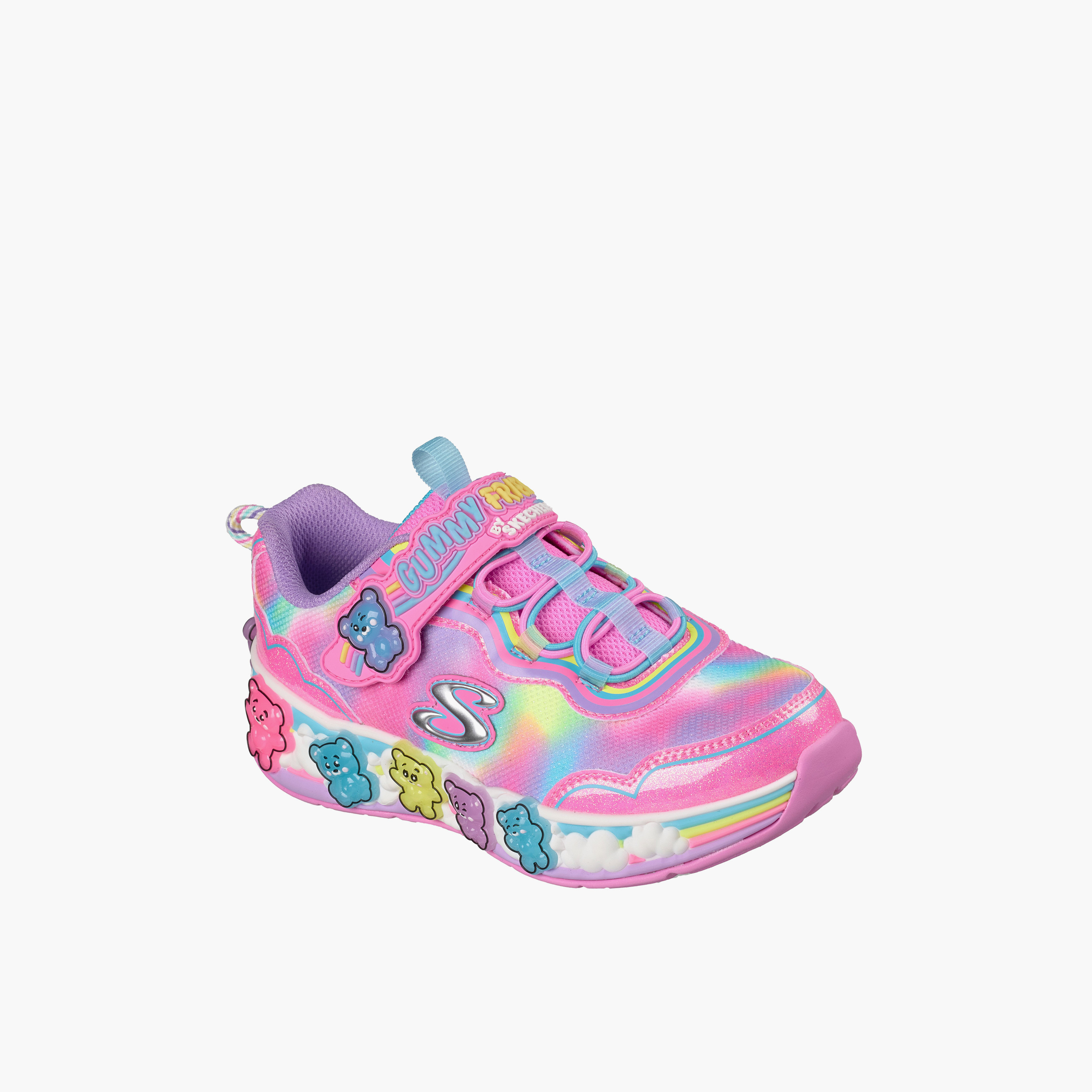 Skechers Girls GUMMY FRIENDS Hook & Loop Sneakers-girls-shoes-sports-image-1