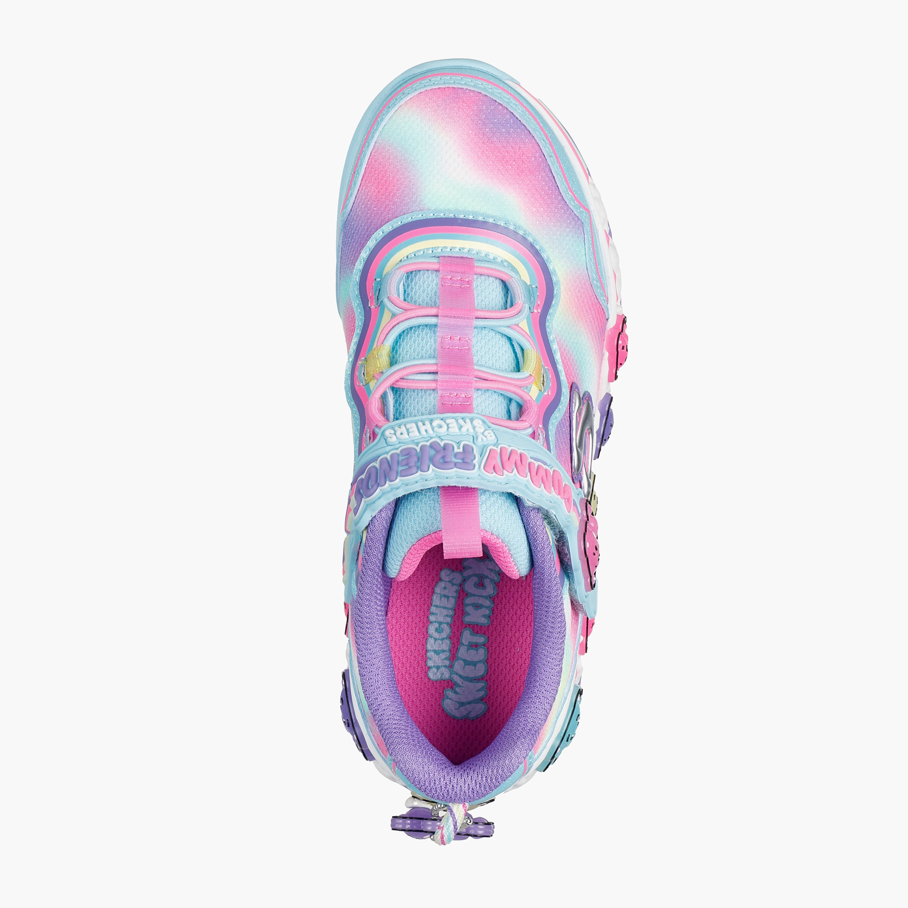Skechers Girls Gummy Friends Light-Up Hook & Loop Walking Shoes-girls-shoes-sneakers-image-3