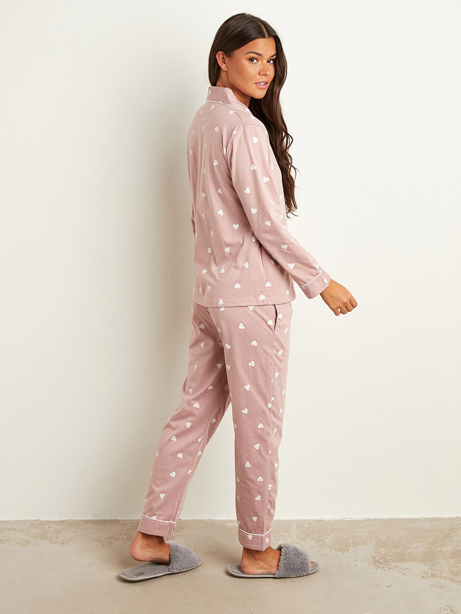 مجموعة من قميص بأزرار وبنطلون بيجاما من ستايلي-women-clothing-nightwear-pyjamas-longsets-image-5