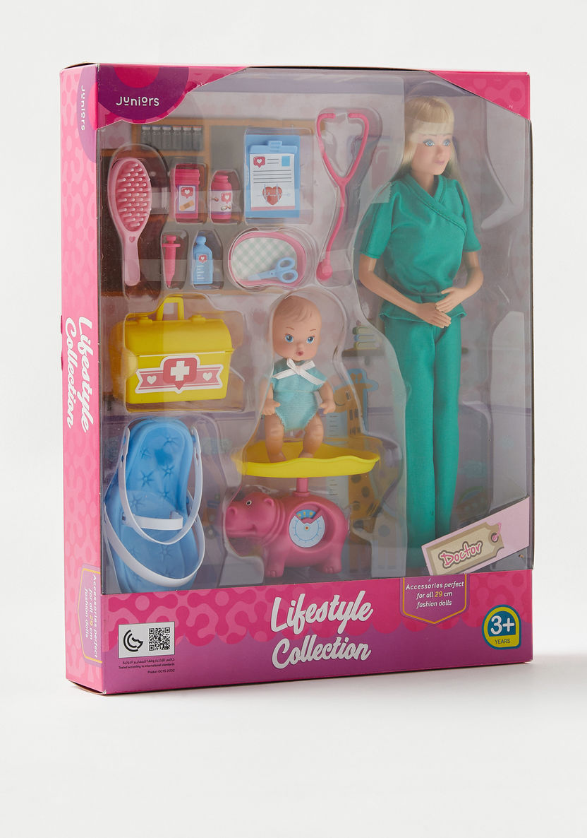 Juniors Doctor Fashion Doll Playset-Dolls and Playsets-image-0