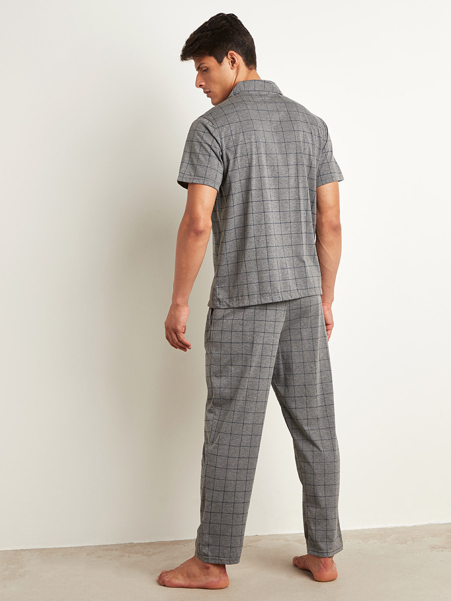 مجموعة من قميص وبنطلون بيجاما من ستايلي-men-clothing-nightwear-sets-image-5