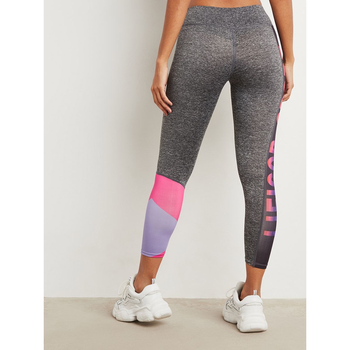 Styli Colorful Sport Text Printed Active Leggings-women-clothing-leggings-image-6