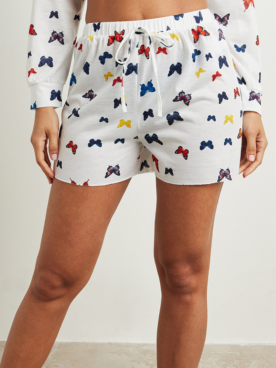 Styli AOP Butterfly Long Sleeves T-shirt and Short Set -women-clothing-nightwear-pyjamas-bottoms-image-5
