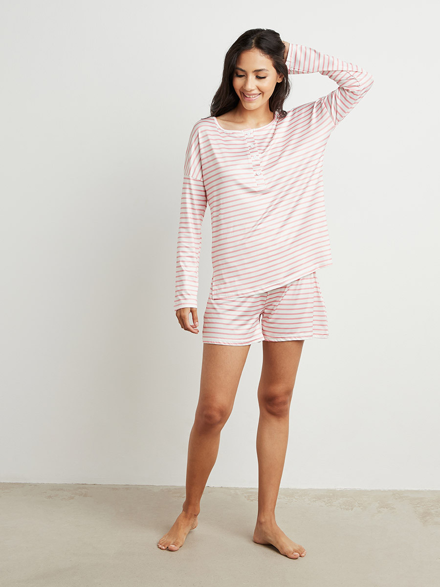 مجموعة من تيشيرت وشورت من ستايلي-women-clothing-nightwear-pyjamas-bottoms-image-2