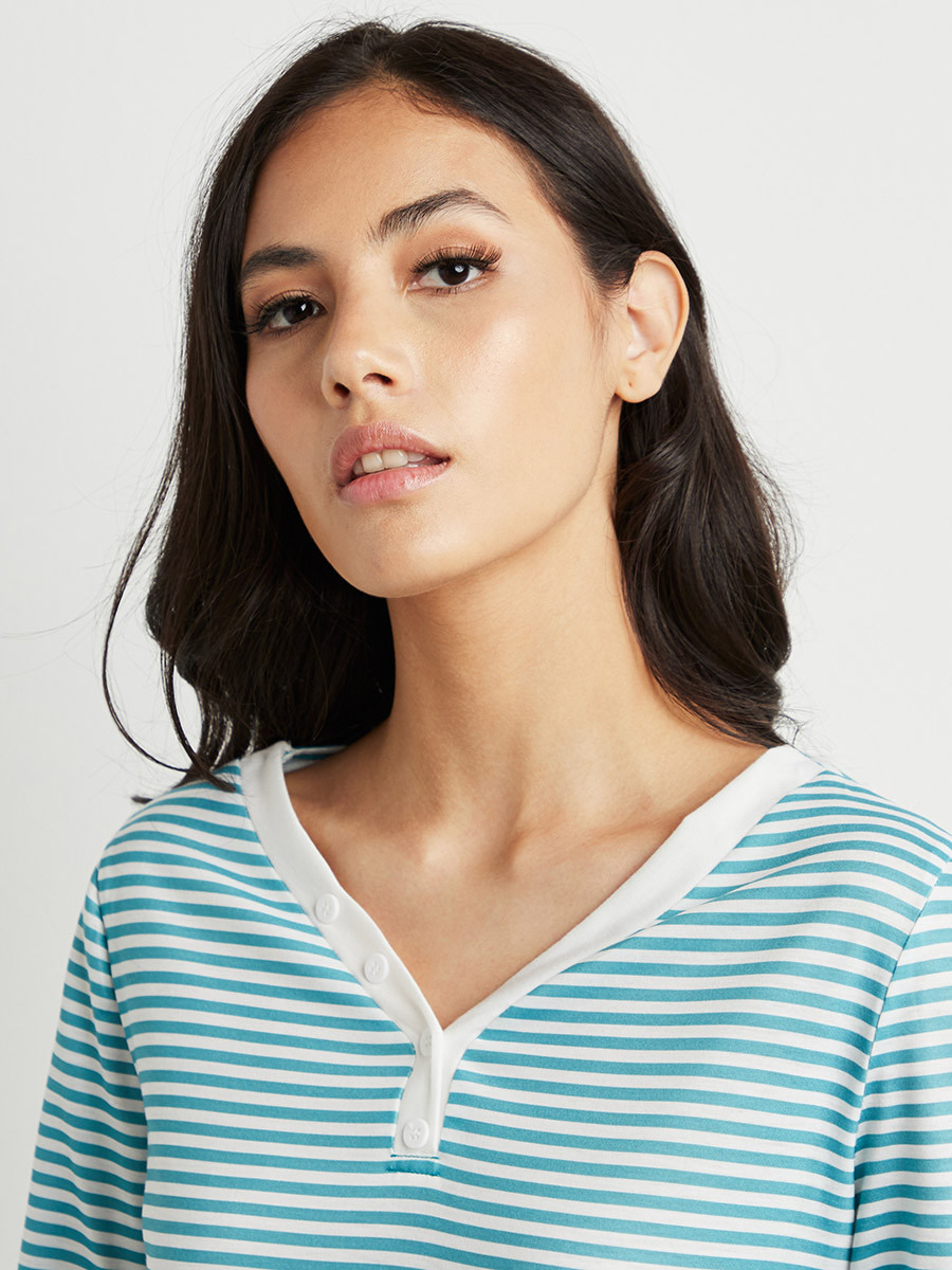 مجموعة من تيشيرت وبنطلون بيجاما من ستايلي-women-clothing-nightwear-pyjamas-longsets-image-5